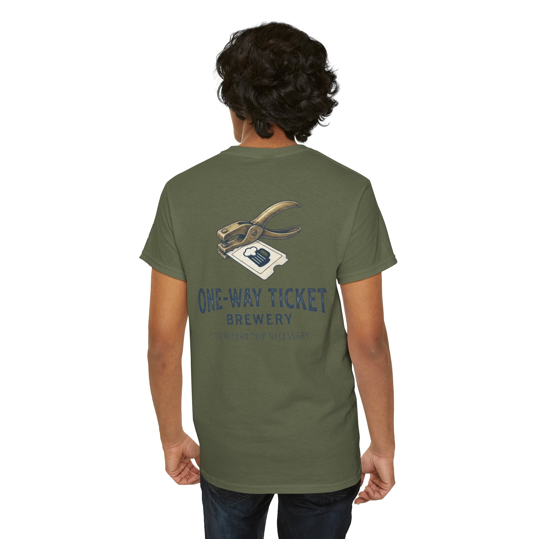 "One-Way Ticket Brewery" Premium Graphic Tee