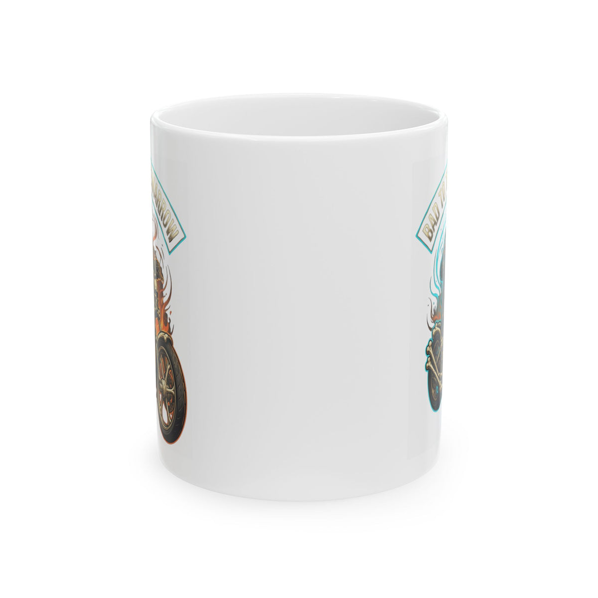 "Bad to the Bone Marrow" White Ceramic Mug