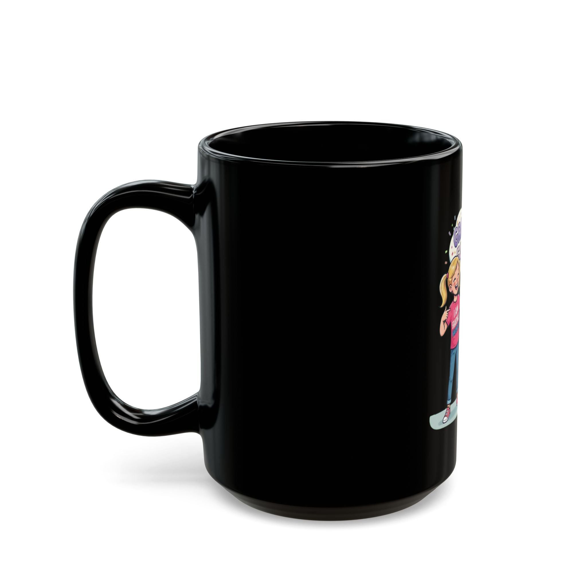 "Grandma's Favorite" Black Ceramic Mug