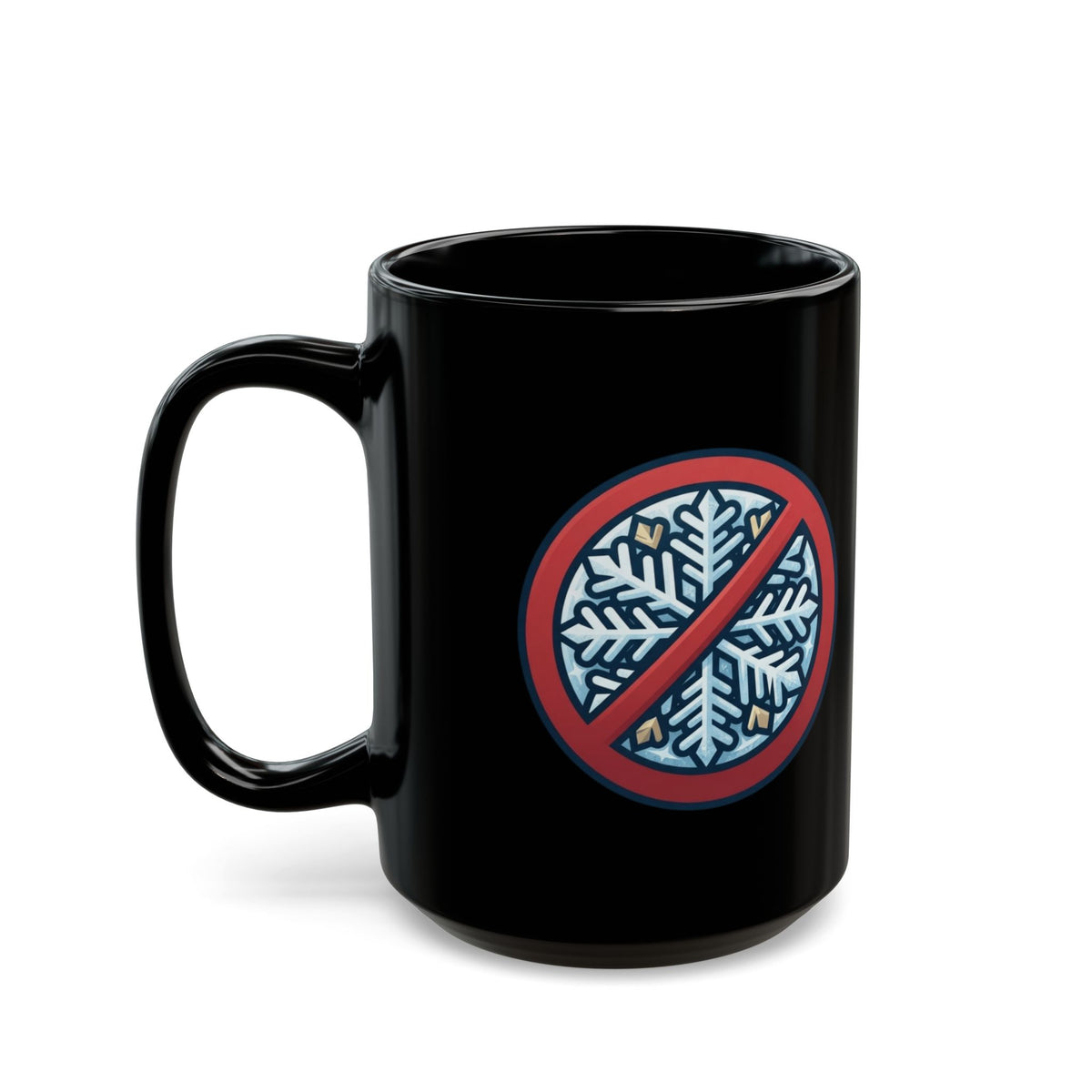 "Oh Come All Ye" Black Ceramic Mug — Graphic