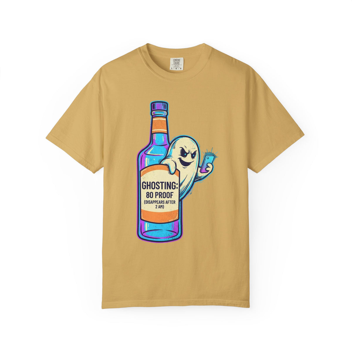 Color: Mustard | Ghosting Unisex Garment-Dyed Tee