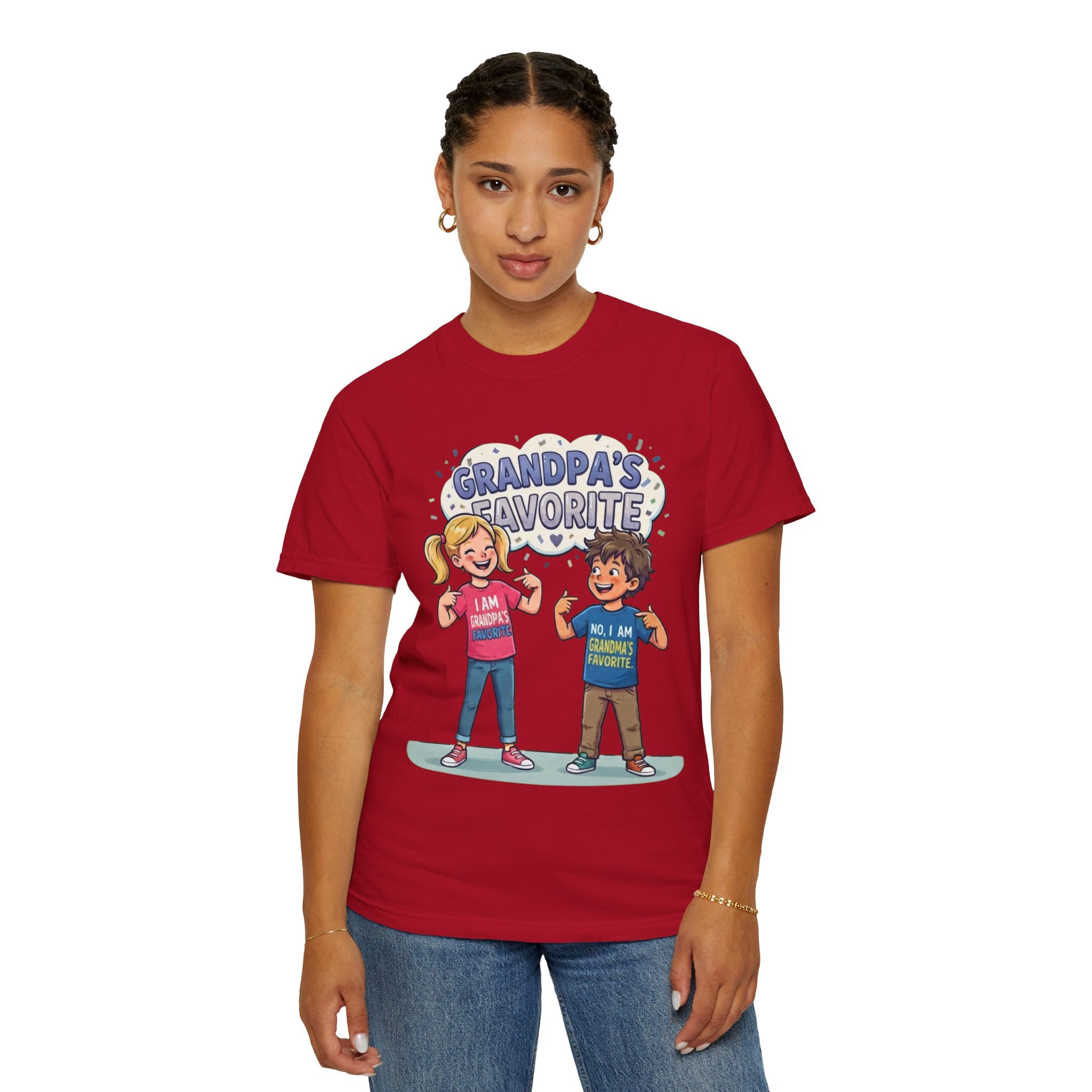 "Grandpa's Favorite" Unisex Garment-Dyed Tee