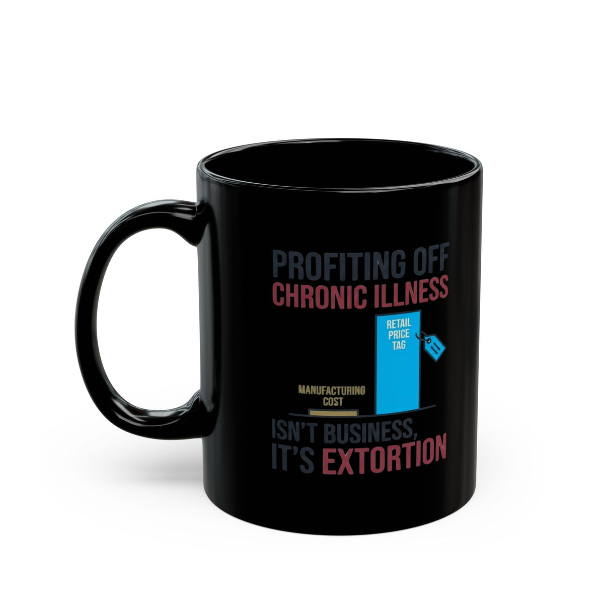 "Protest Series - Healthcare Is A Right" Black Ceramic Mug