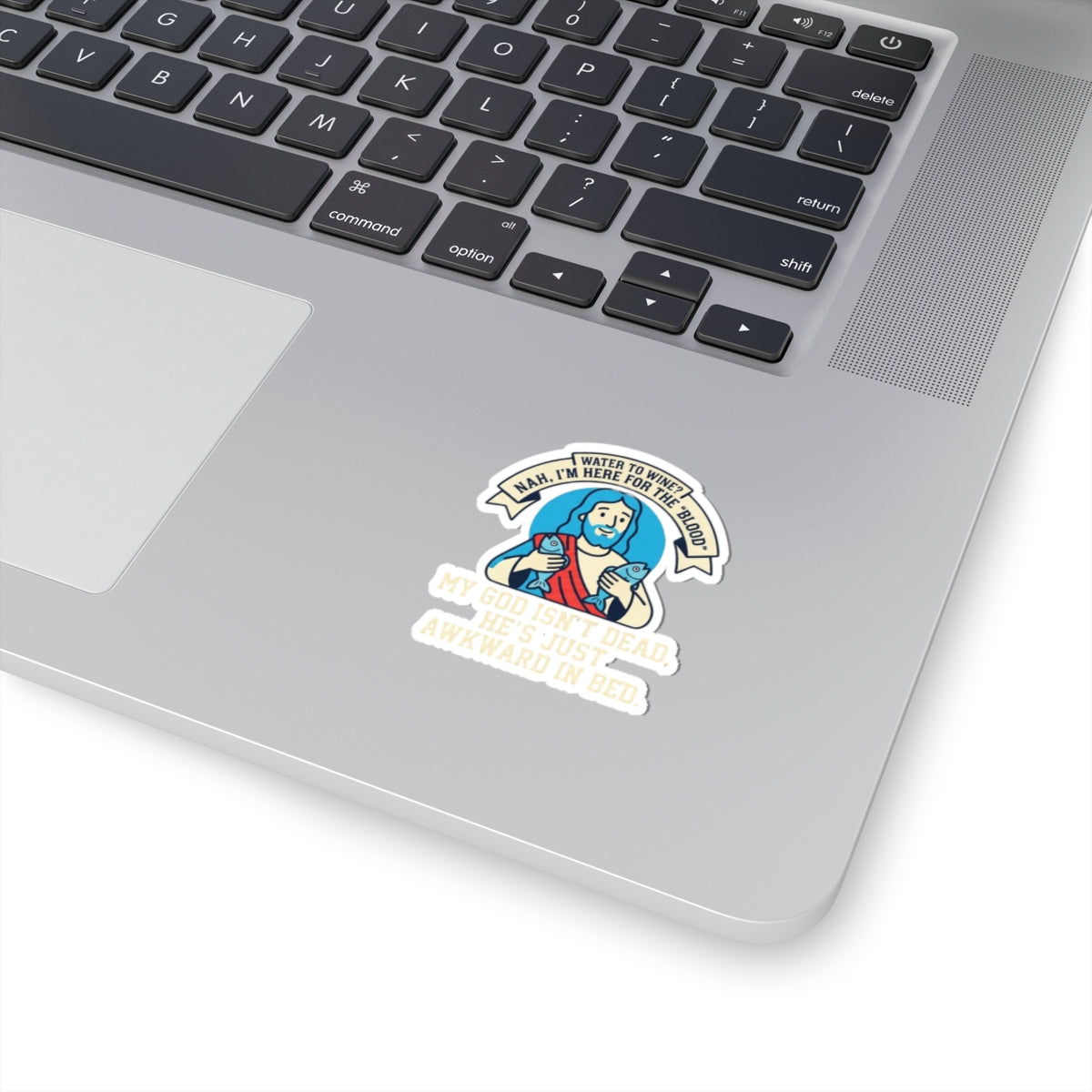 "Good Book Series Not Dead Awkward In Bed" Sticker — Main