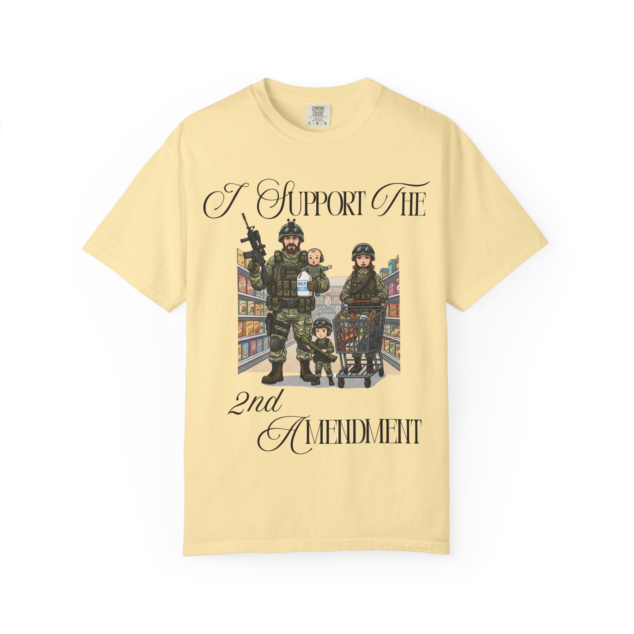 "actical Grocery Run" Unisex Garment-Dyed T-shirt