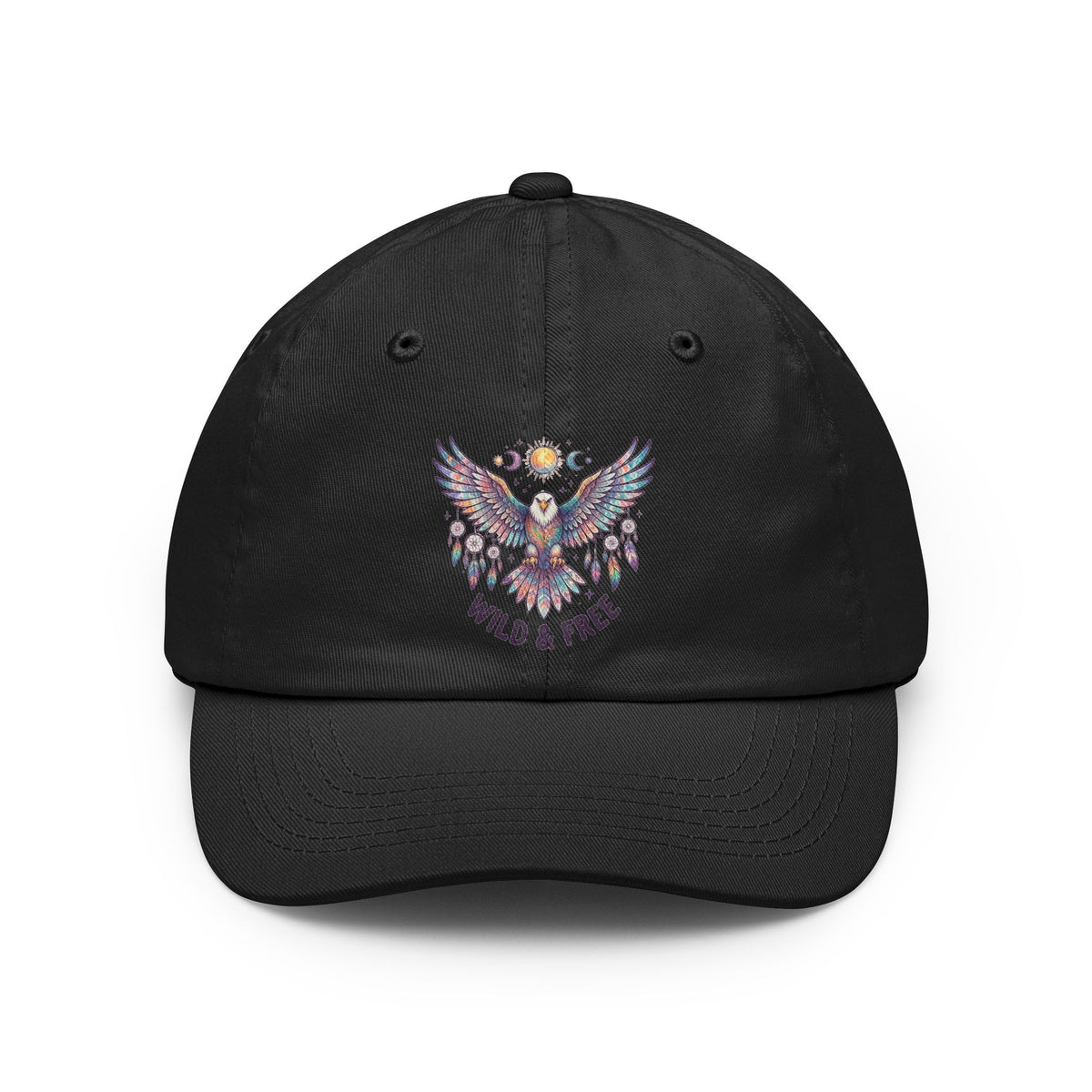 Color: Black | Hippy Eagle Dad Hat