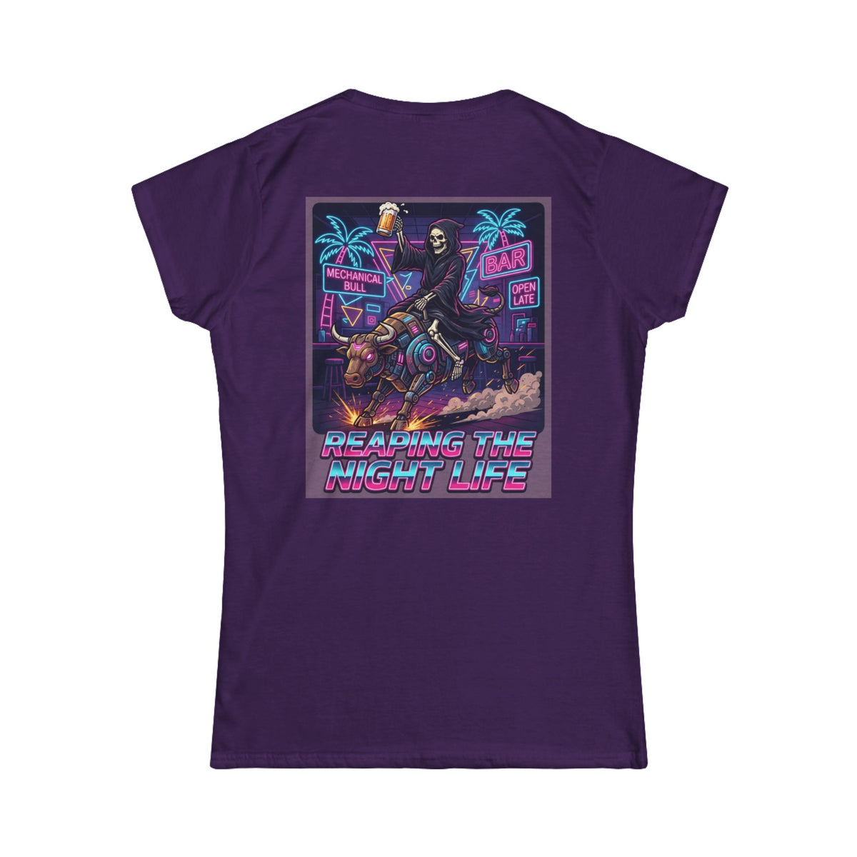 Color: Purple | Reaping the Night Life Women's Tee