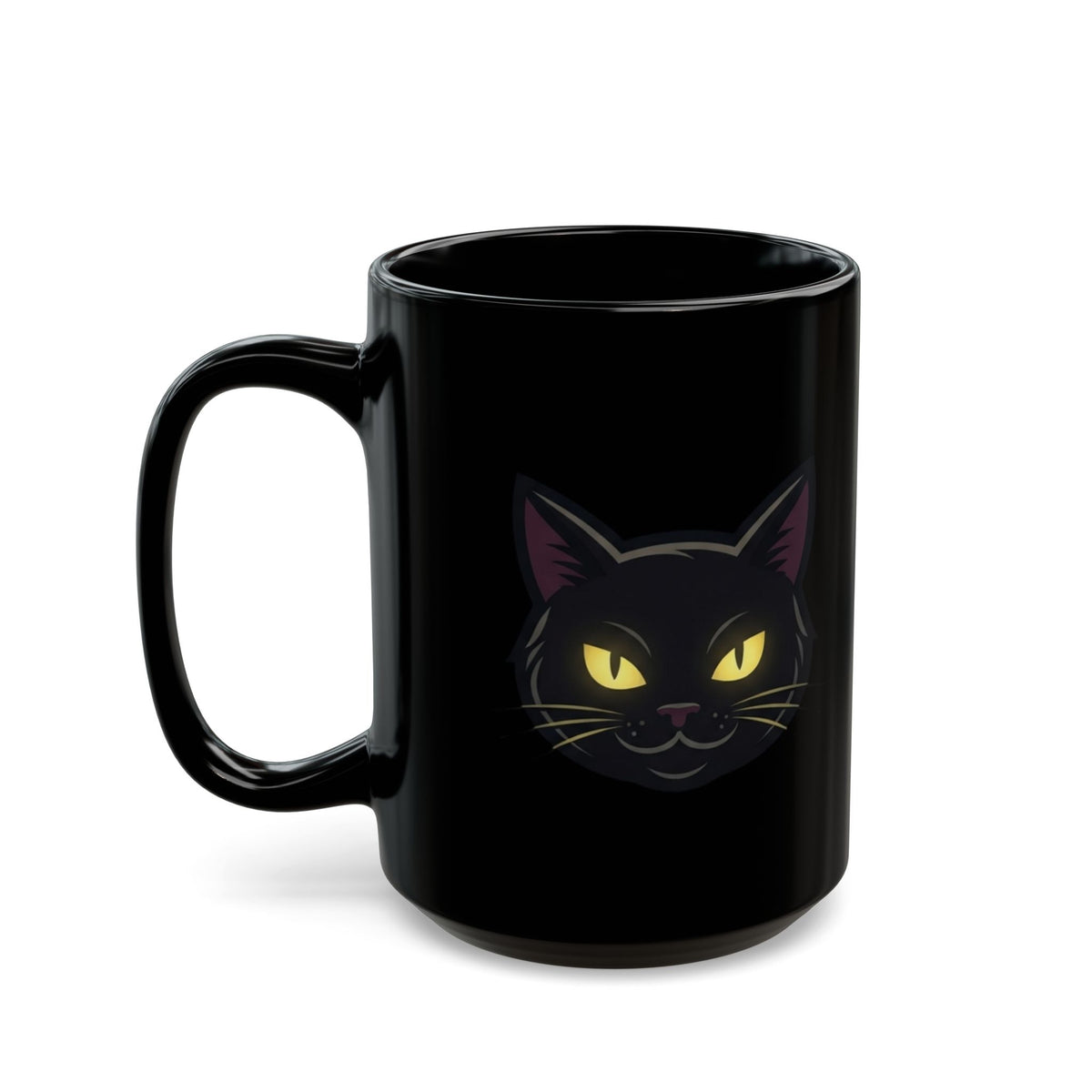 "Unholy and Unbothered" Black Ceramic Mug — Graphic