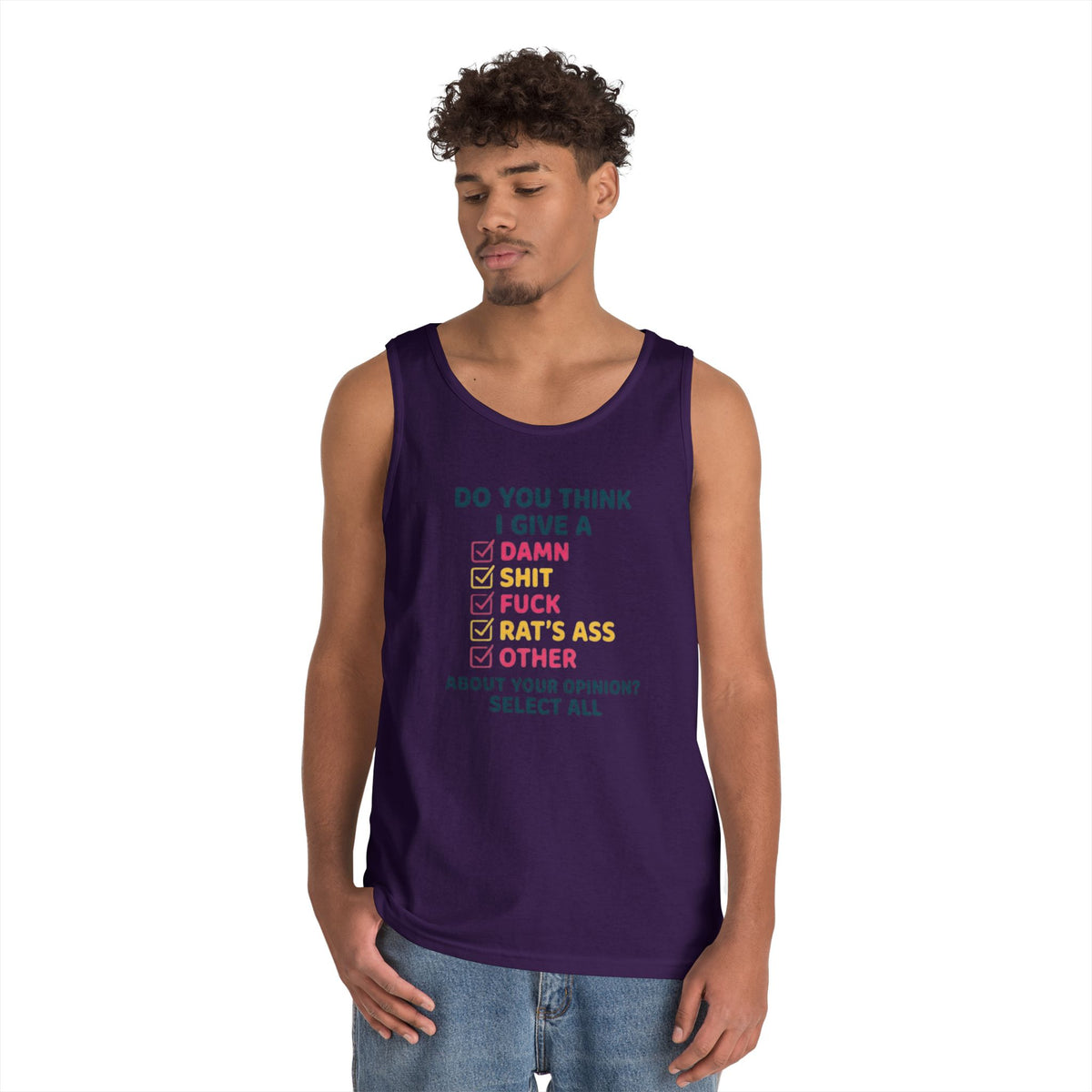 Color: Purple | Do You Think I Give A Tank Top