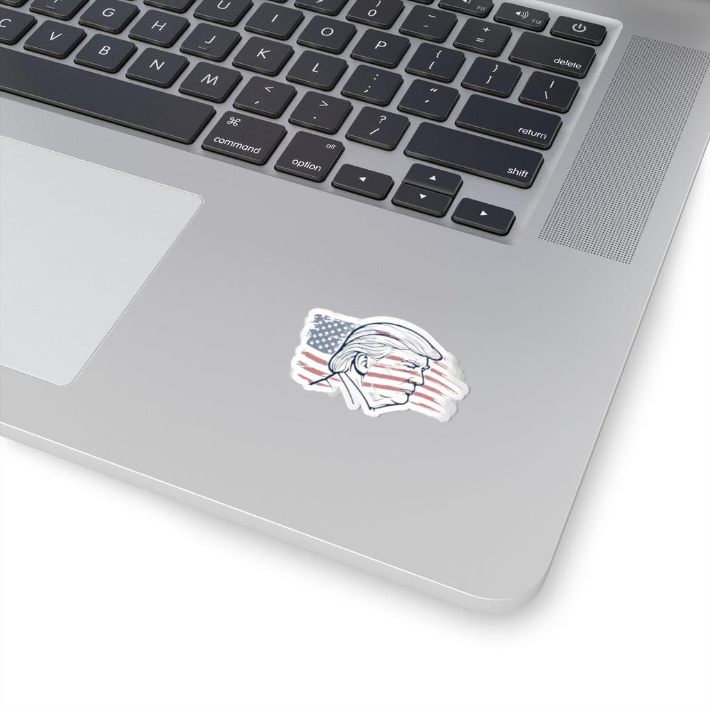 Make Flags Great Again | Kiss-Cut Sticker — AttitudeShirts