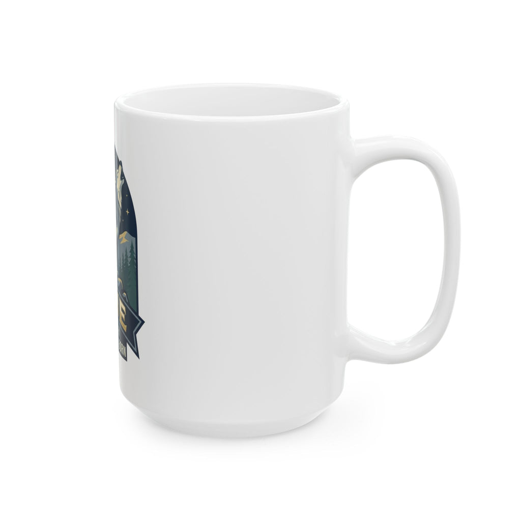 "June Legend" White Ceramic Mug