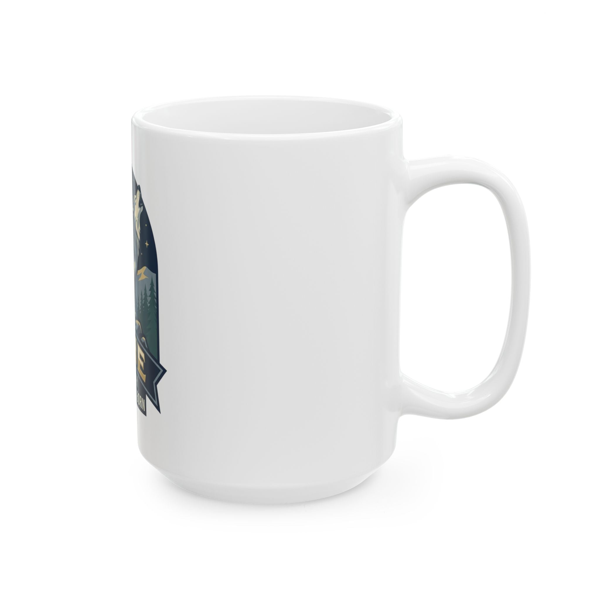 "June Legend" White Ceramic Mug