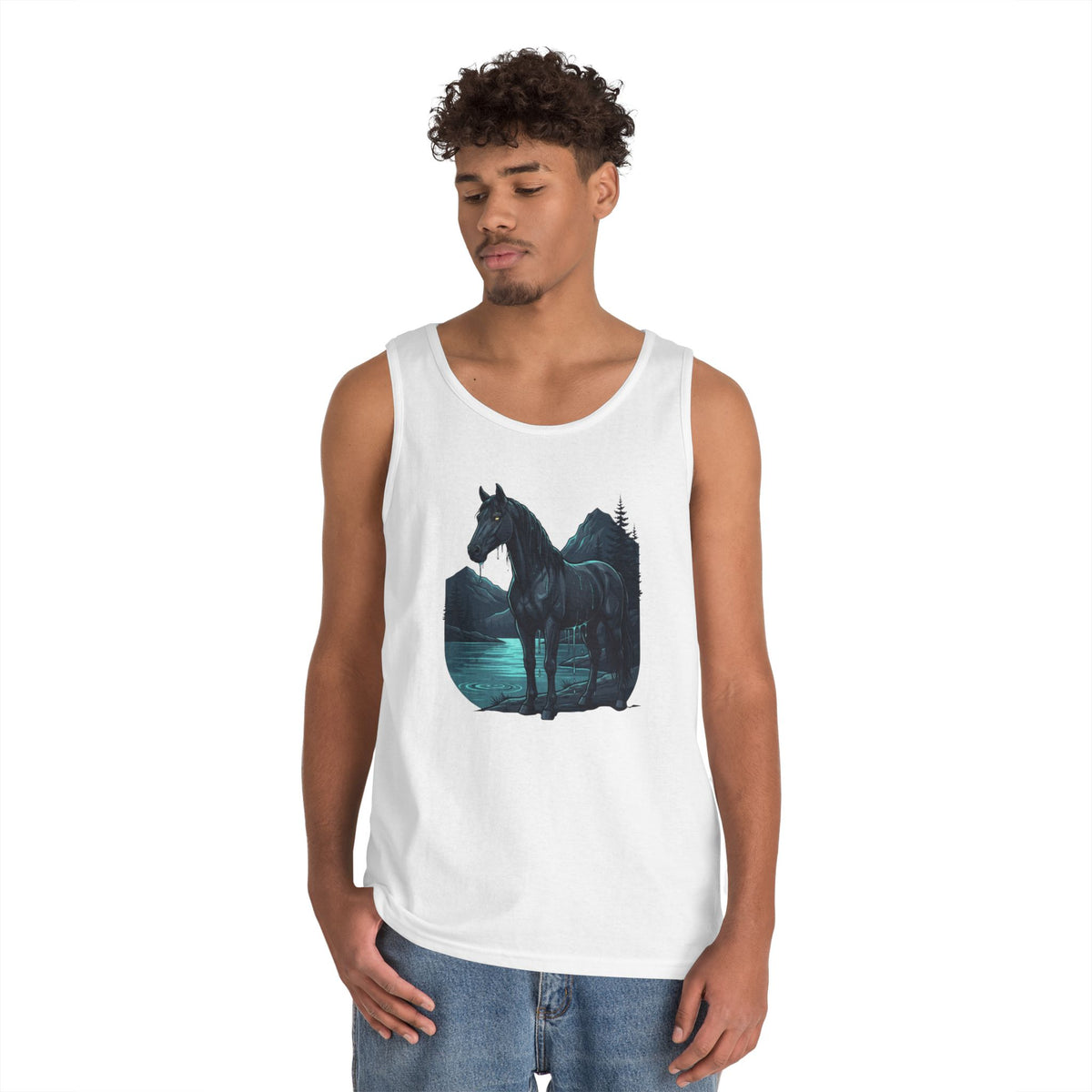 Color: White | Kelpie (Scottish Folklore) Tank Top