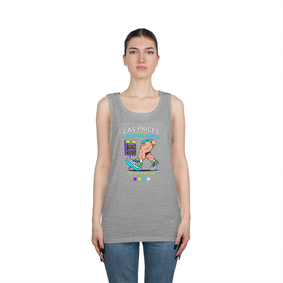 Color: Sport Grey | Gas Prices Made Me a Marathon Runner Tank Top