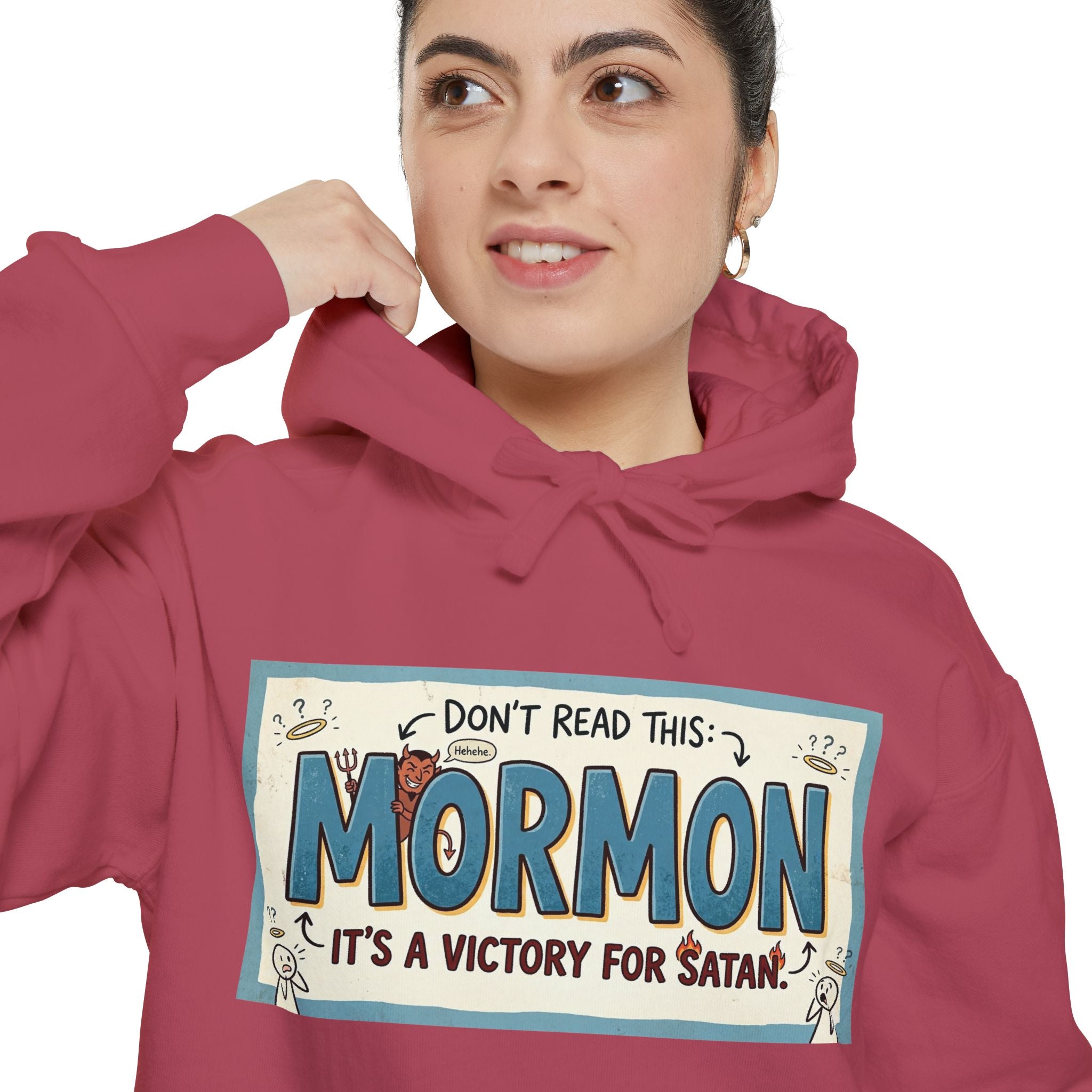Devil's Dictionary: Mormon Edition | Garment-Dyed Hoodie — AttitudeShirts
