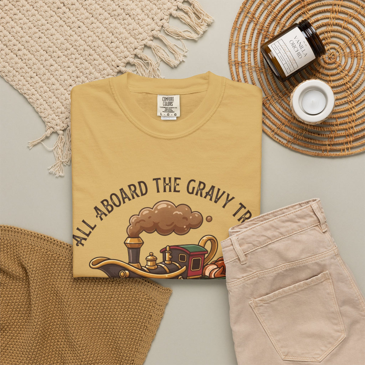 "Next Stop Food Coma" Unisex Garment-Dyed Tee