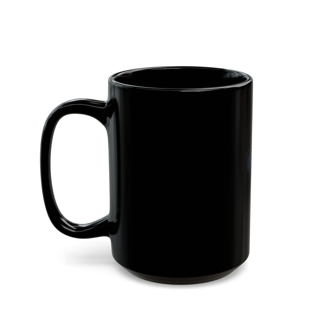 "Double Agent Draughts" Black Ceramic Mug — Graphic