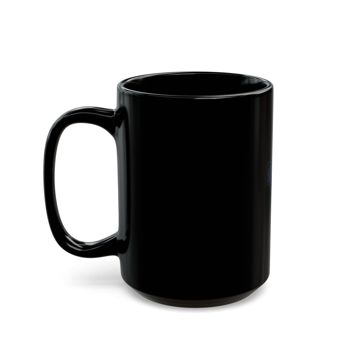 "Double Agent Draughts" Black Ceramic Mug — Graphic