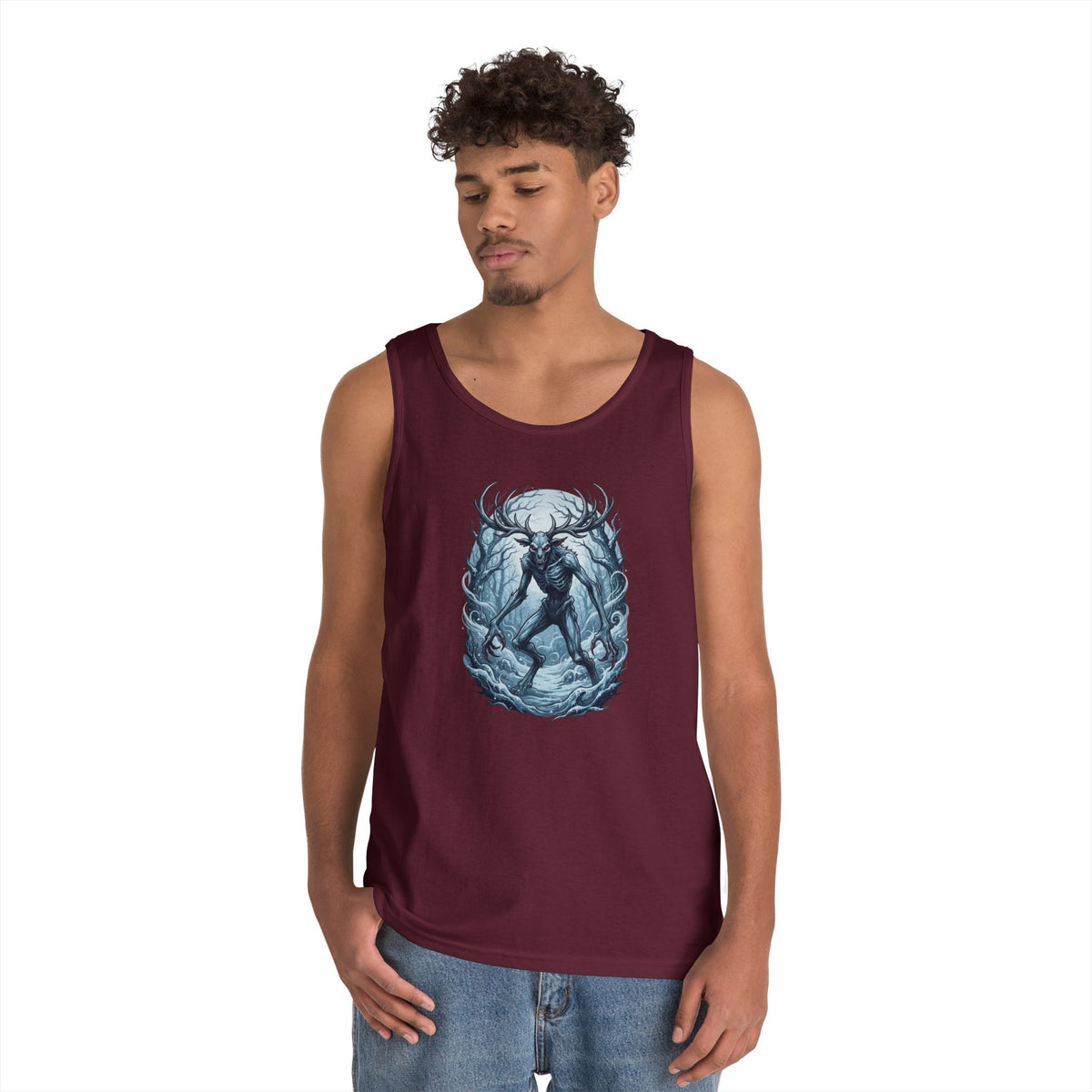 Color: Maroon | Wendigo (Algonquian Folklore) Tank Top