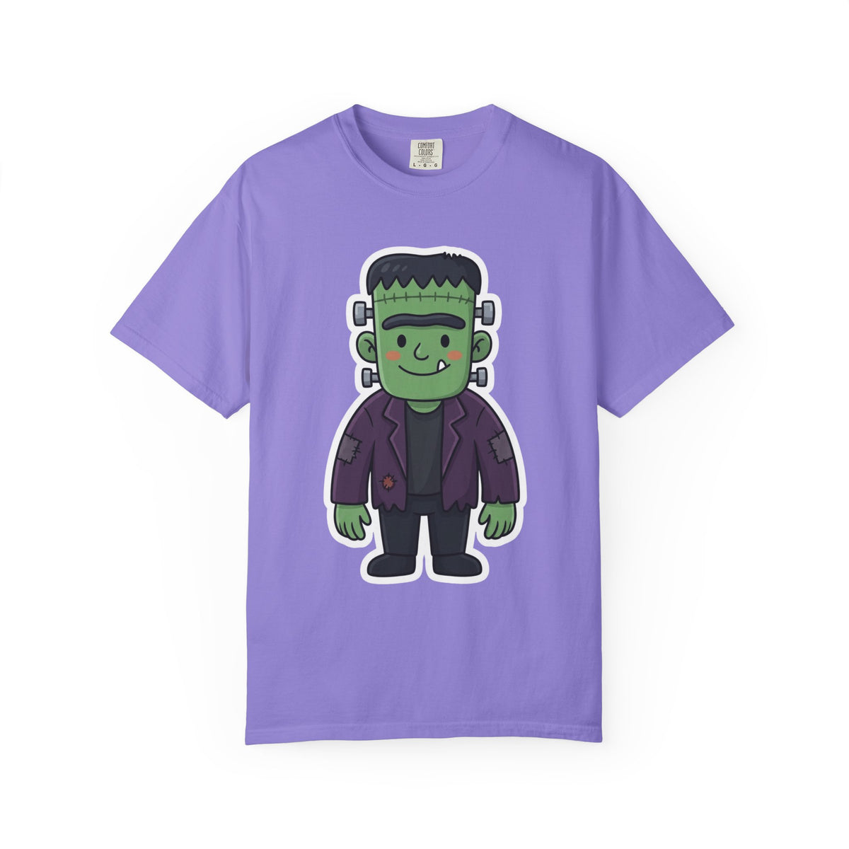 Color: Violet | Frankenstein Unisex Garment-Dyed Tee