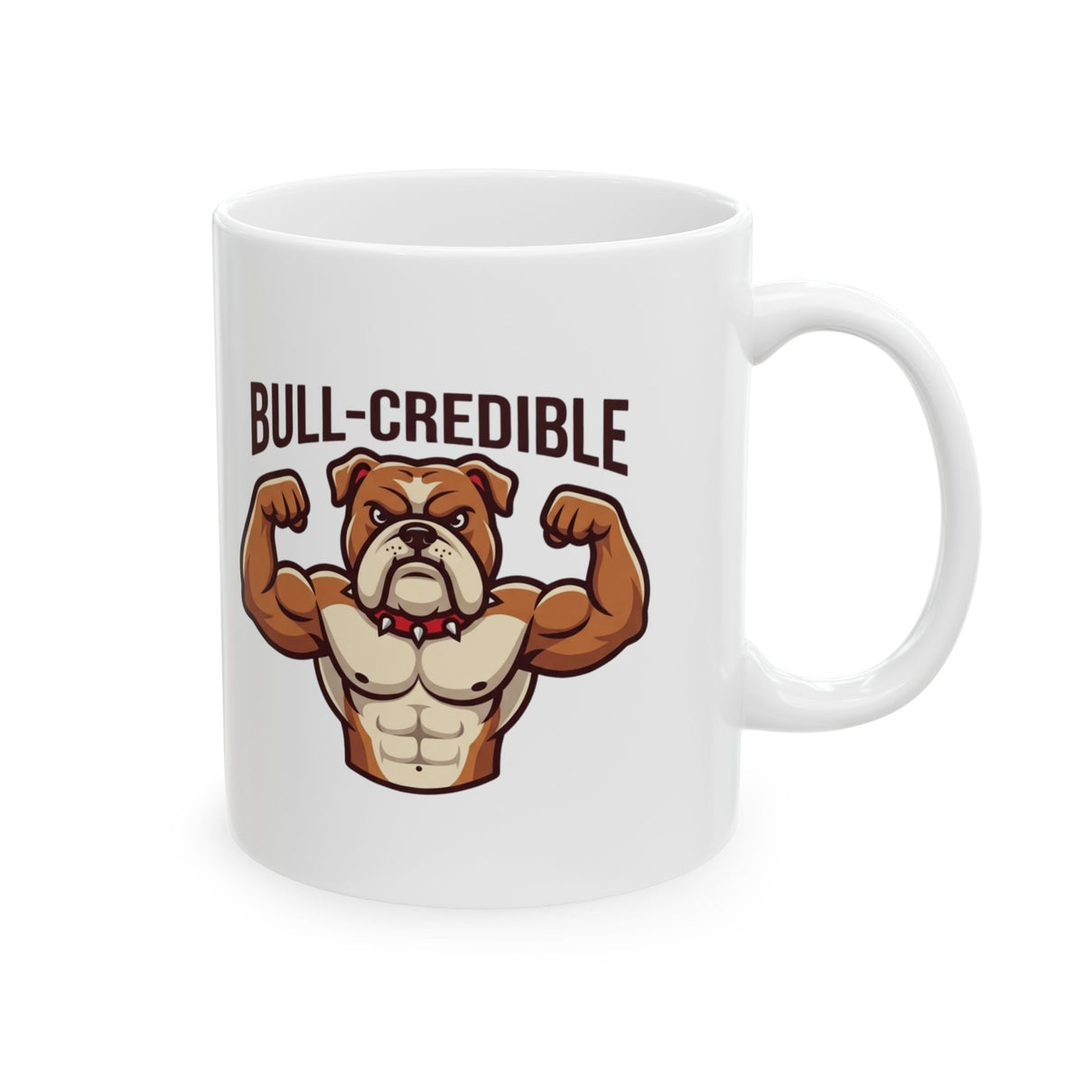 "Bull Credible" White Ceramic Mug