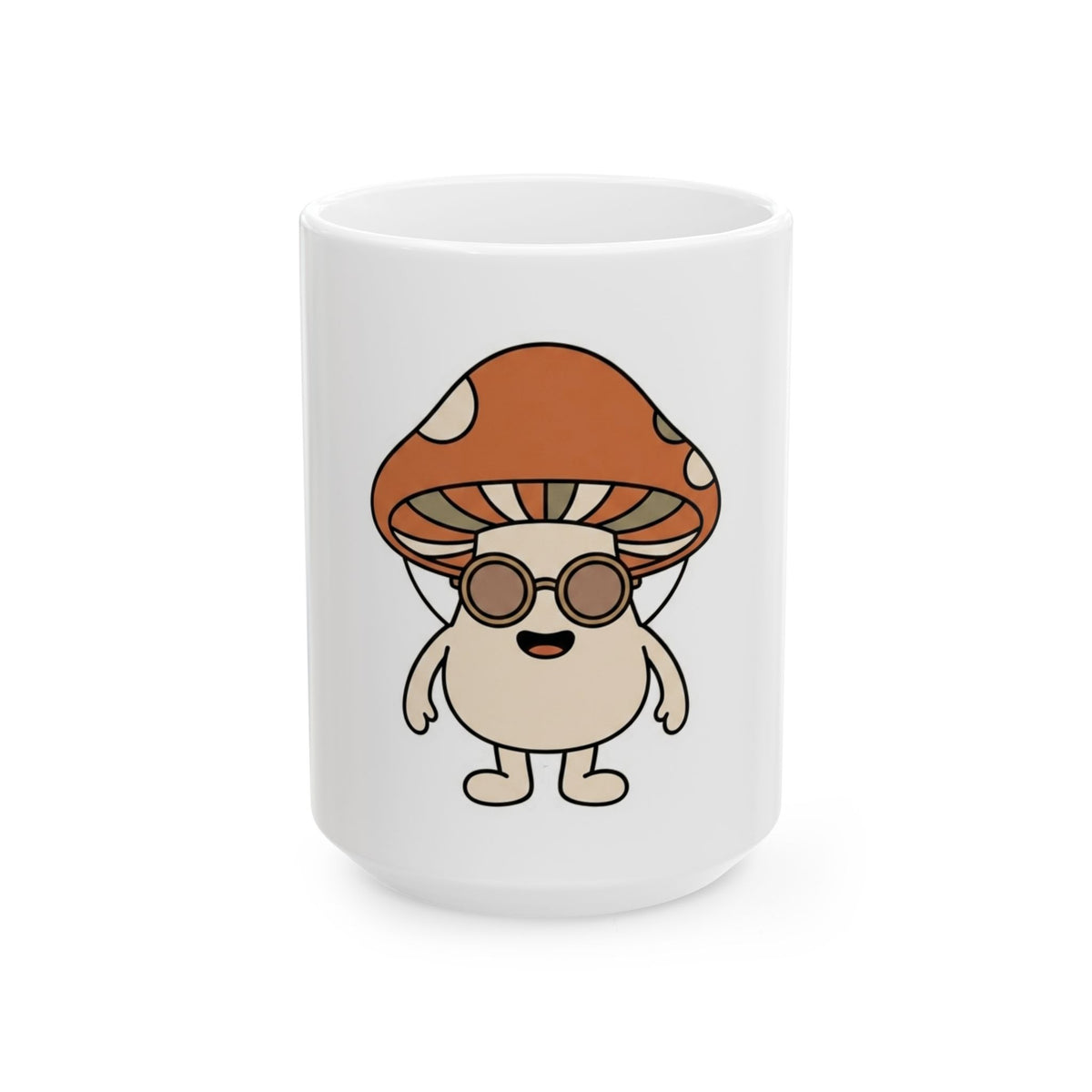 "Shroom Man" White Ceramic Mug