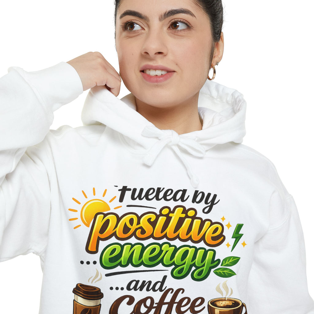 Coffee IS My Positive Energy | Garment-Dyed Hoodie — AttitudeShirts