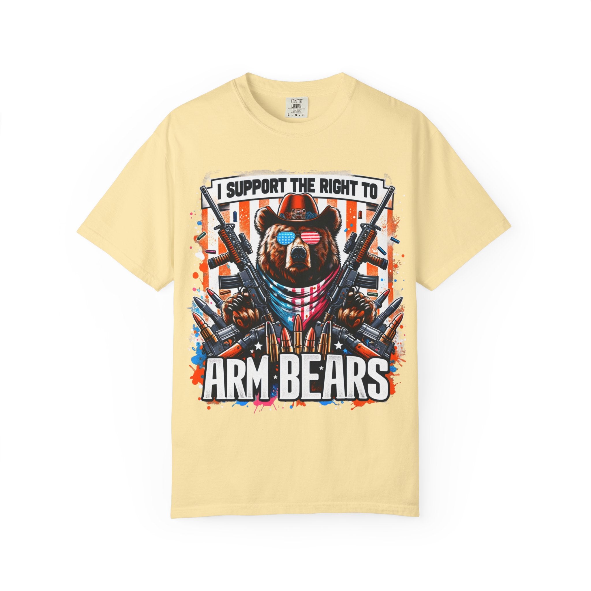 "The Right to Arm Bears" Unisex Garment-Dyed T-shirt