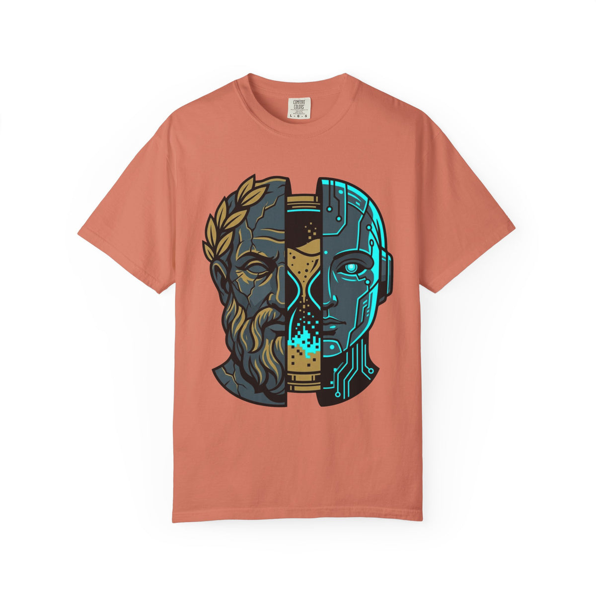 Color: Terracotta | Time Unisex Garment-Dyed Tee