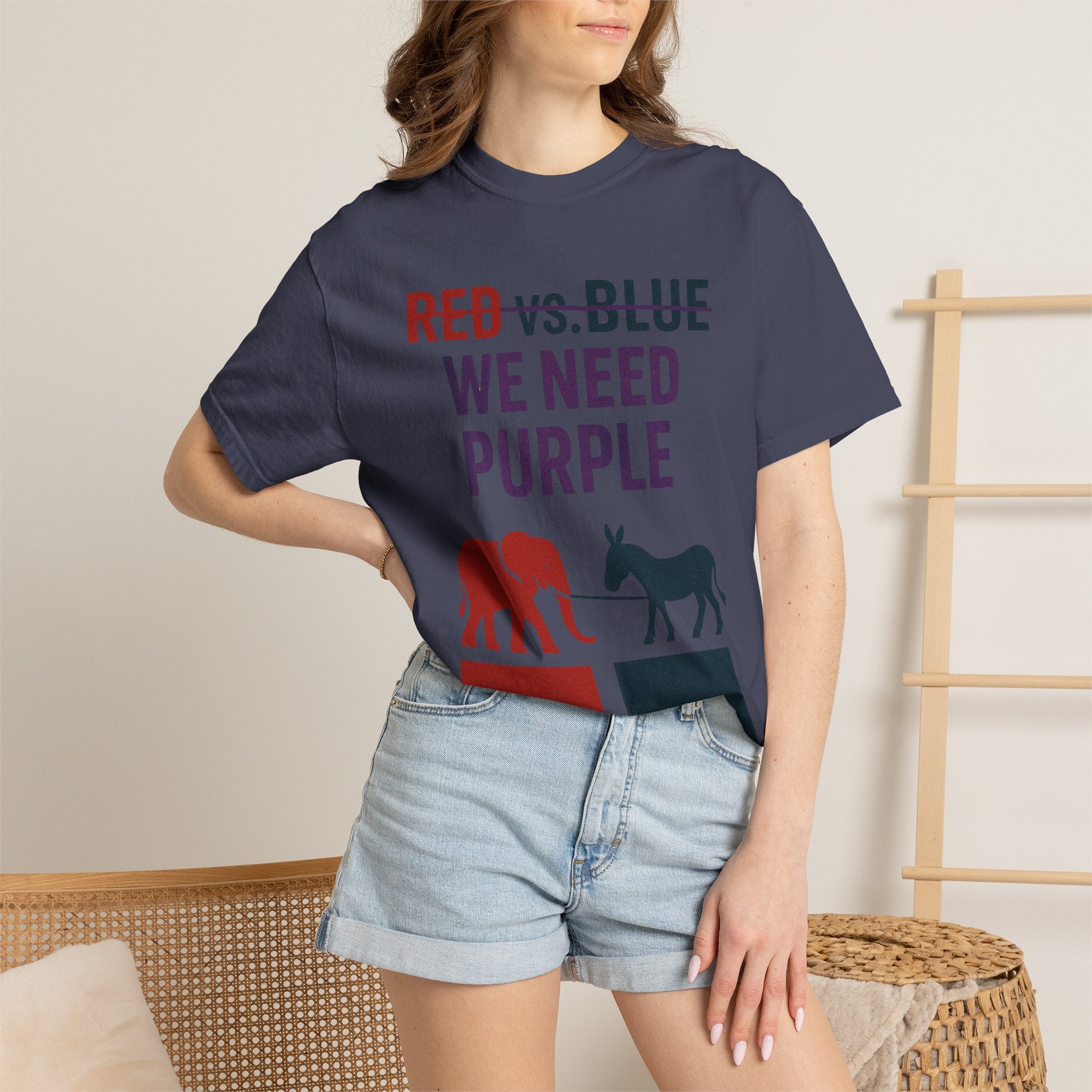 "he Lesser Evil Election" Unisex Garment-Dyed T-shirt