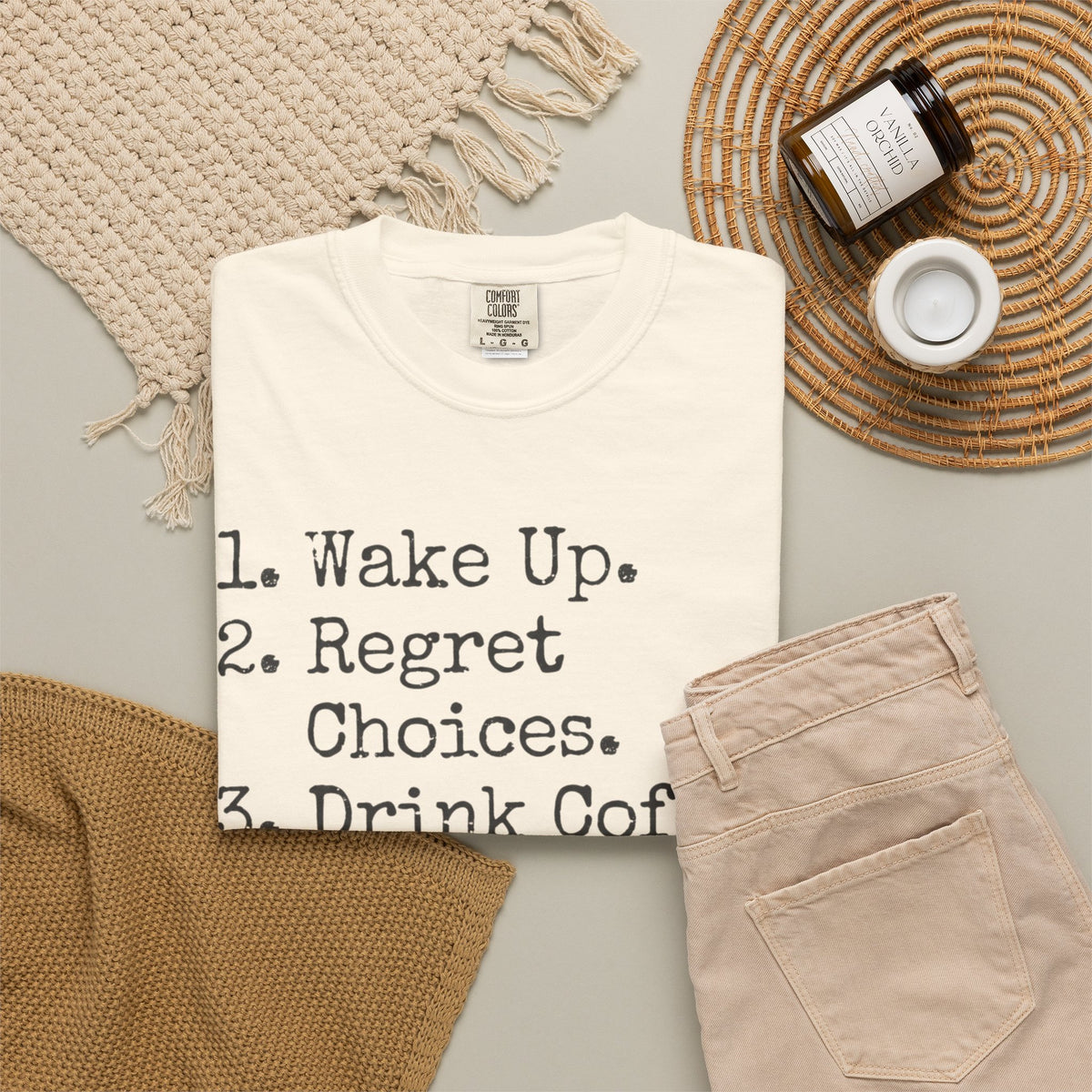 "Daily Schedule Asset" Unisex Garment-Dyed Tee