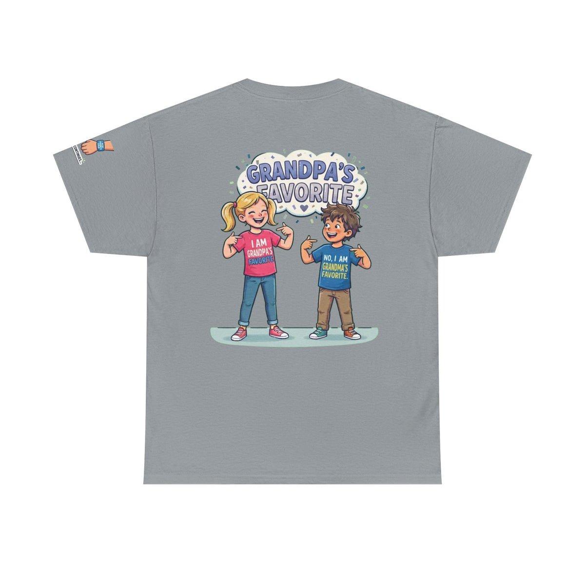 Color: Gravel | Grandpa's Favorite Premium Graphic Tee