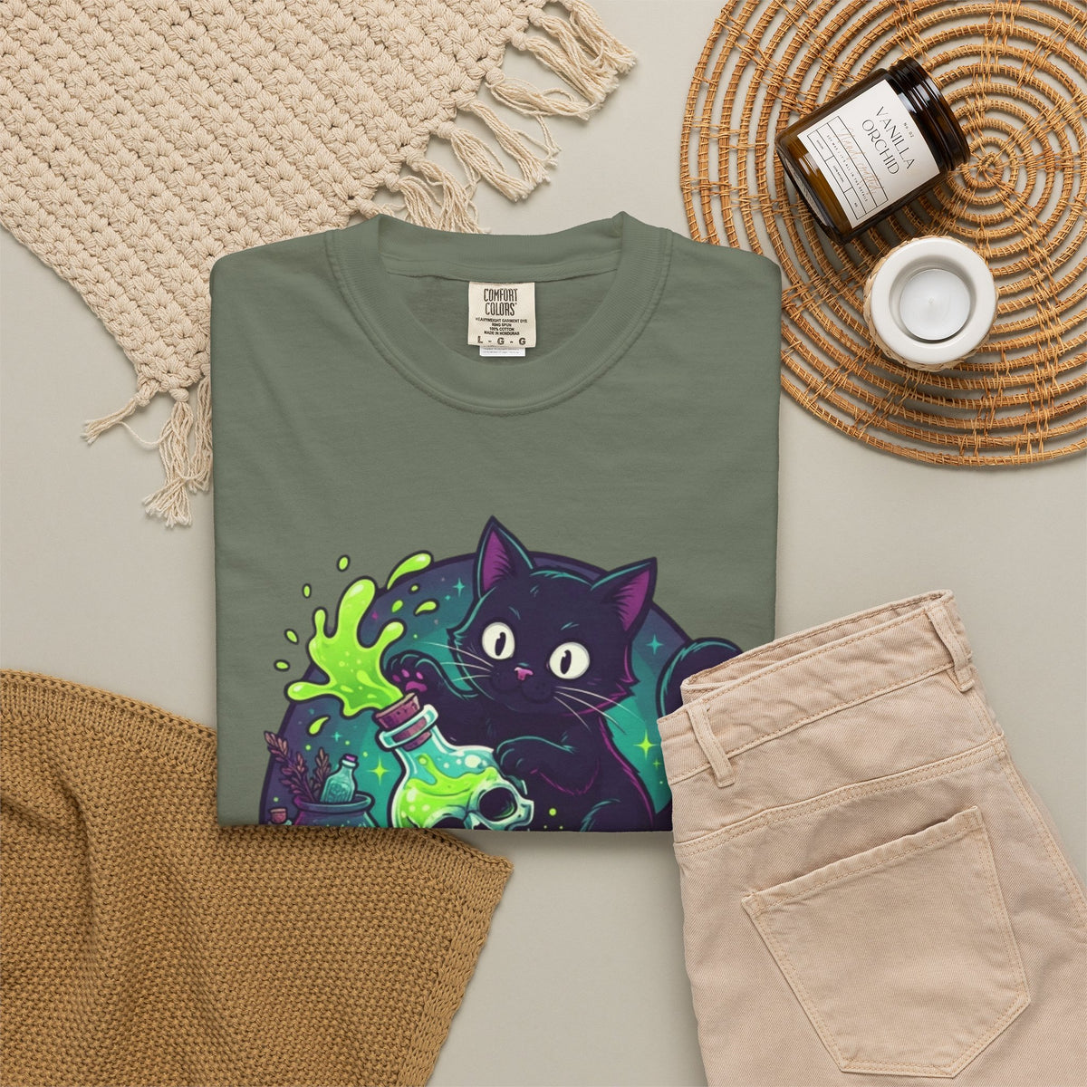 Witchcraft Made Me Do It Unisex Garment-Dyed Tee