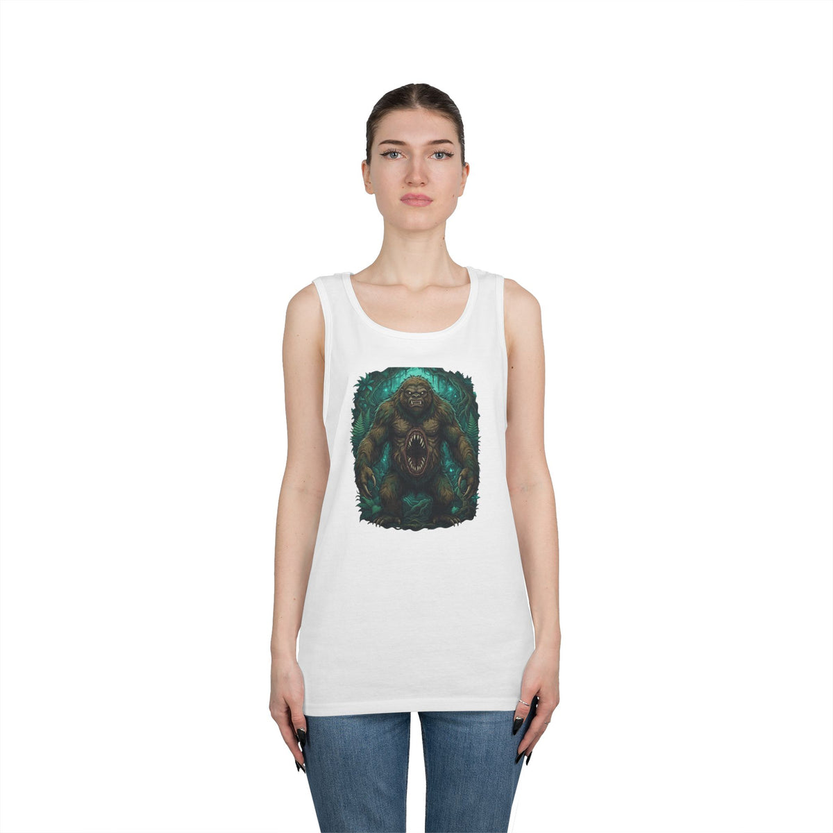 Color: White | Mapinguari (Amazon Rainforest) Tank Top