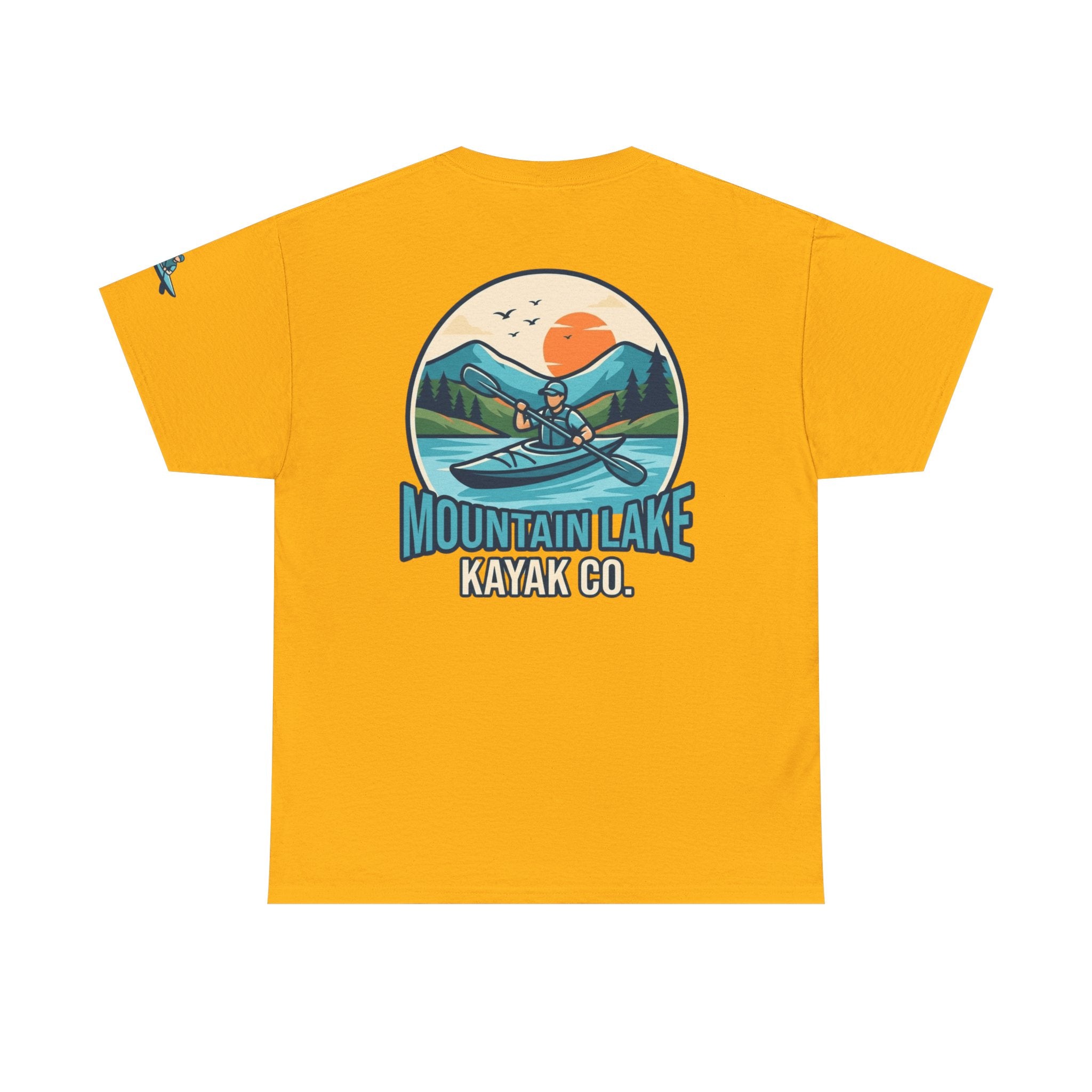 "Mountain Lake Kayak" Premium Graphic Tee