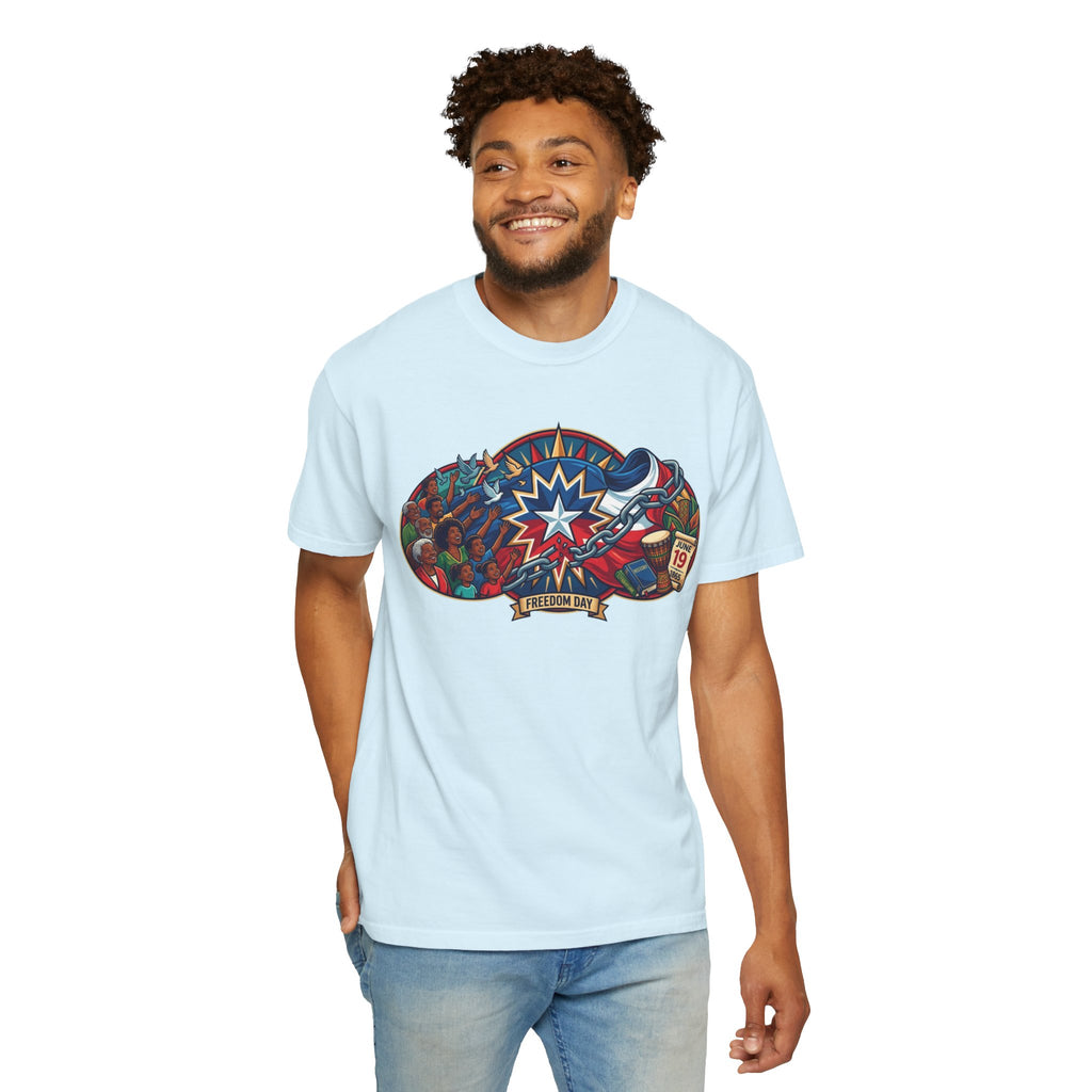 "Juneteenth" Unisex Garment-Dyed Tee