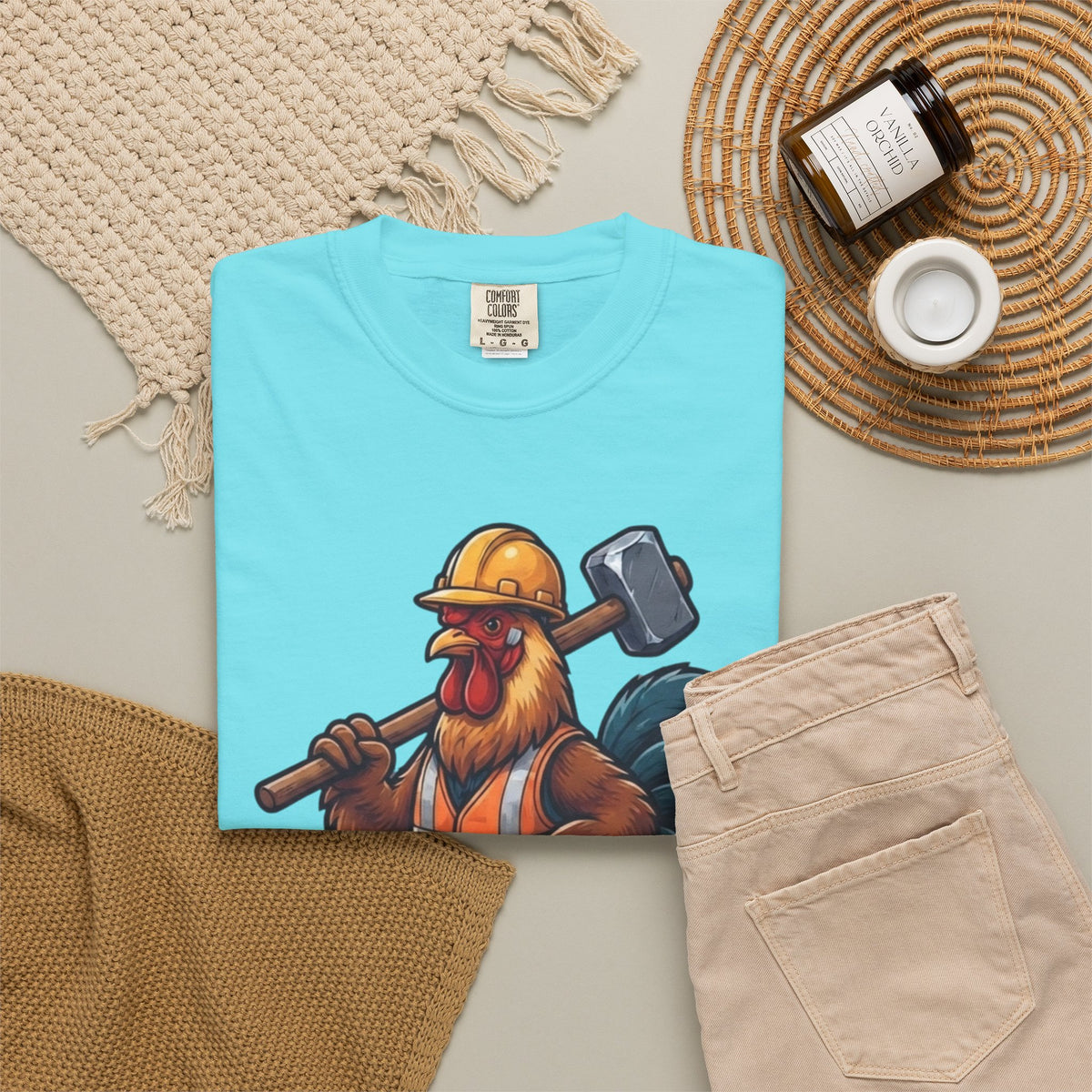 Biggest Erection in Town Unisex Garment-Dyed Tee