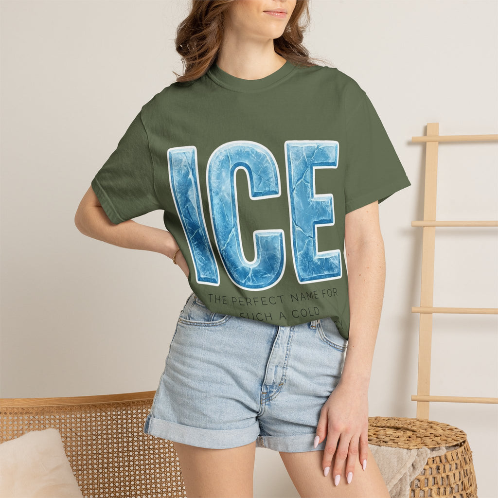 "ICE Cold Government" Unisex Garment-Dyed T-shirt