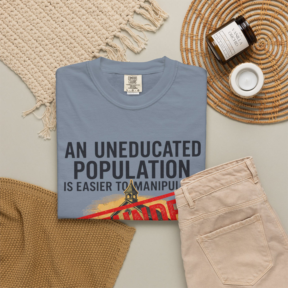 Protest Series - Fund Public Schools Unisex Garment-Dyed Tee
