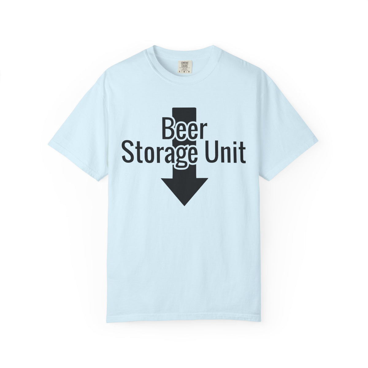 Color: Chambray | Beer Storage Unit Unisex Garment-Dyed T-shirt