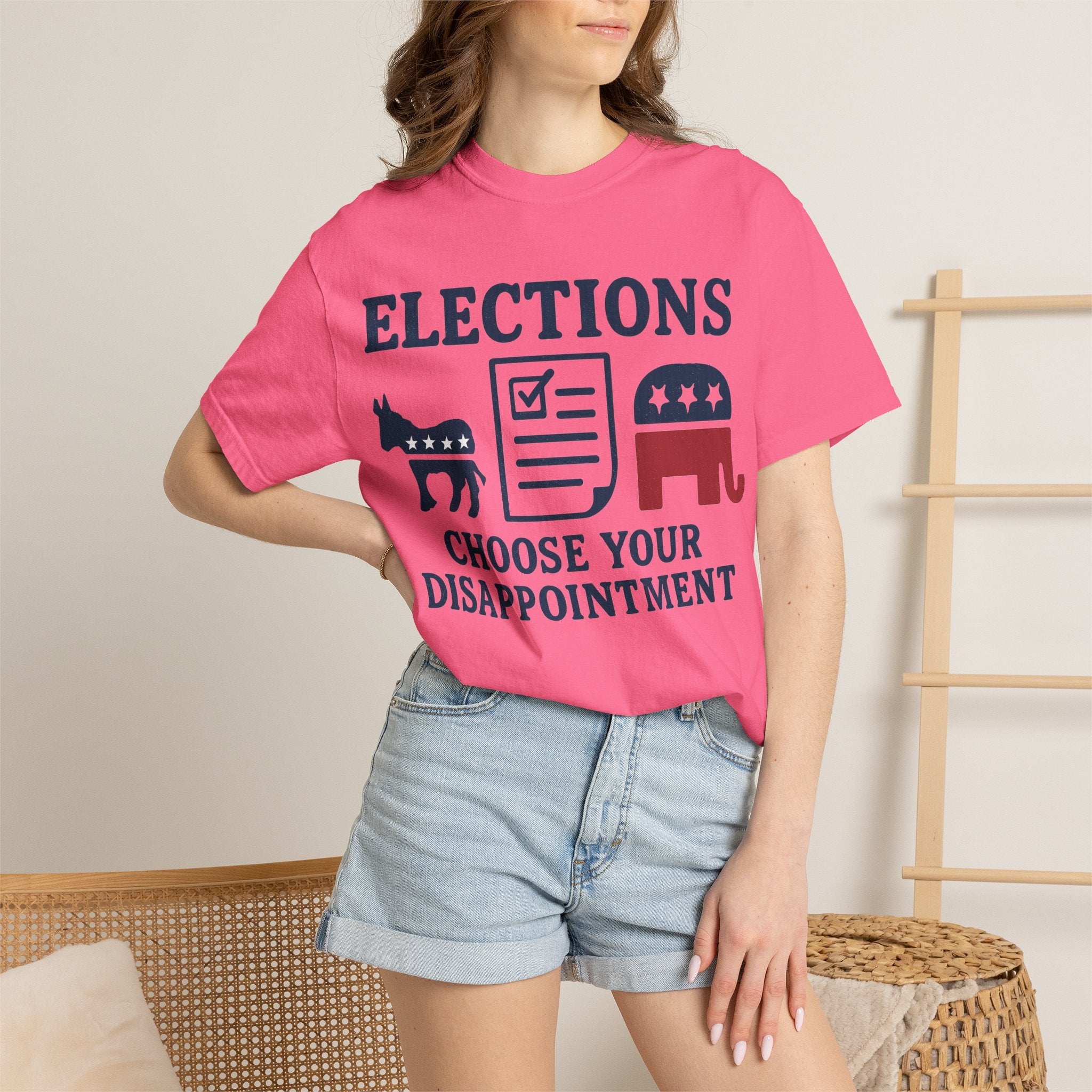 "Voting for the Best" Unisex Garment-Dyed T-shirt