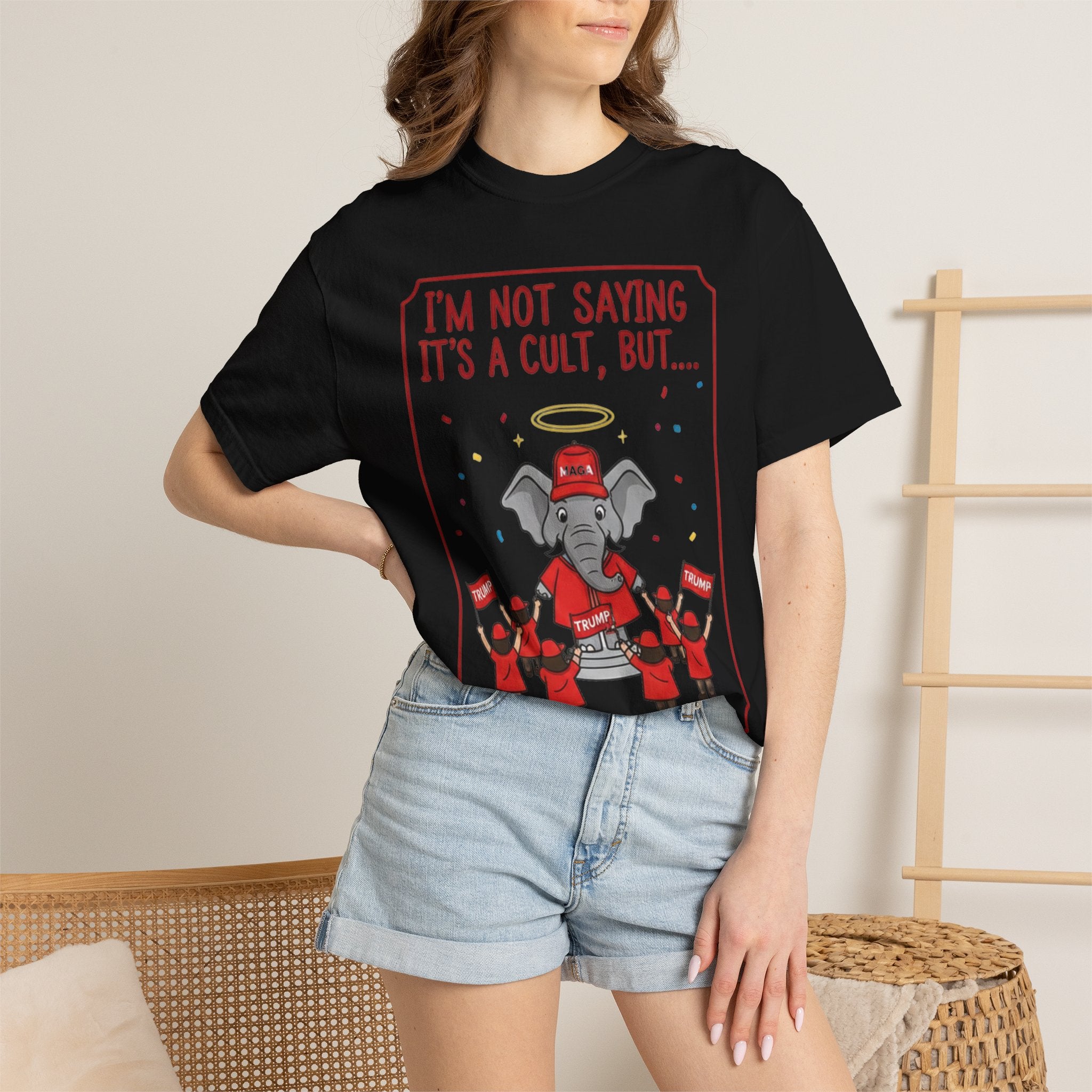 Red Hat Intervention Shirt | Garment-Dyed Tee — AttitudeShirts