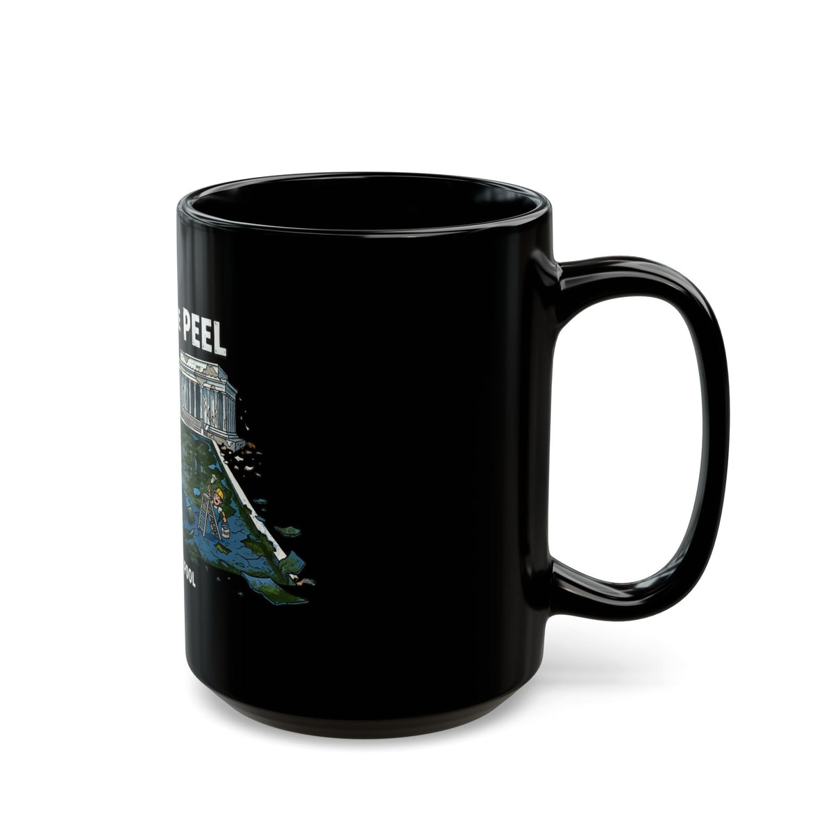 "Art of The Peel" Black Ceramic Mug