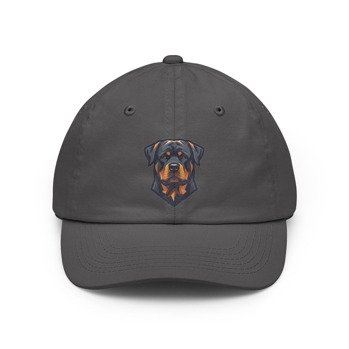 Color: Charcoal | Rottweiler Rulers Confident Powerful Dad Hat — Graphic