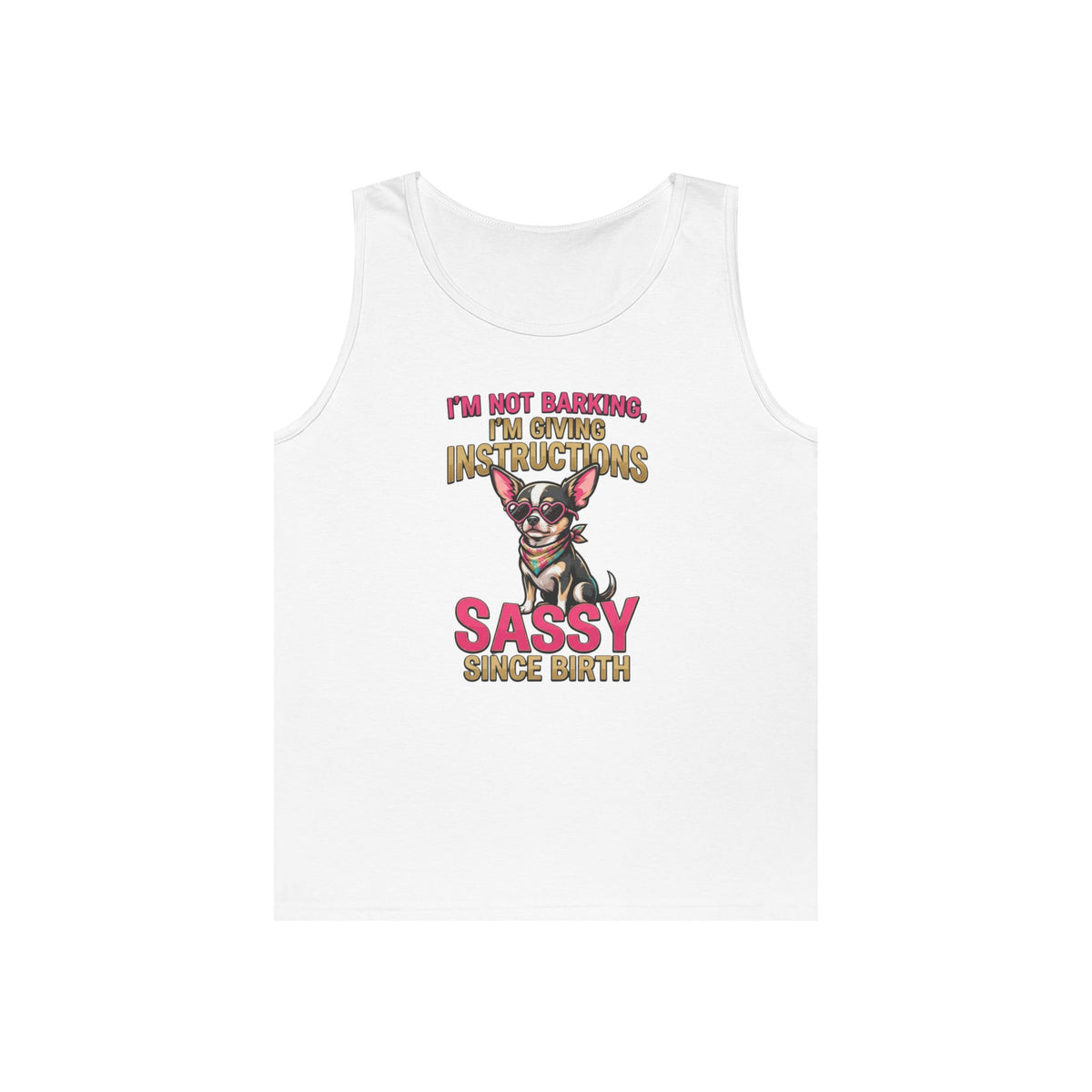 Color: White | Sassy Since Birth Tank Top