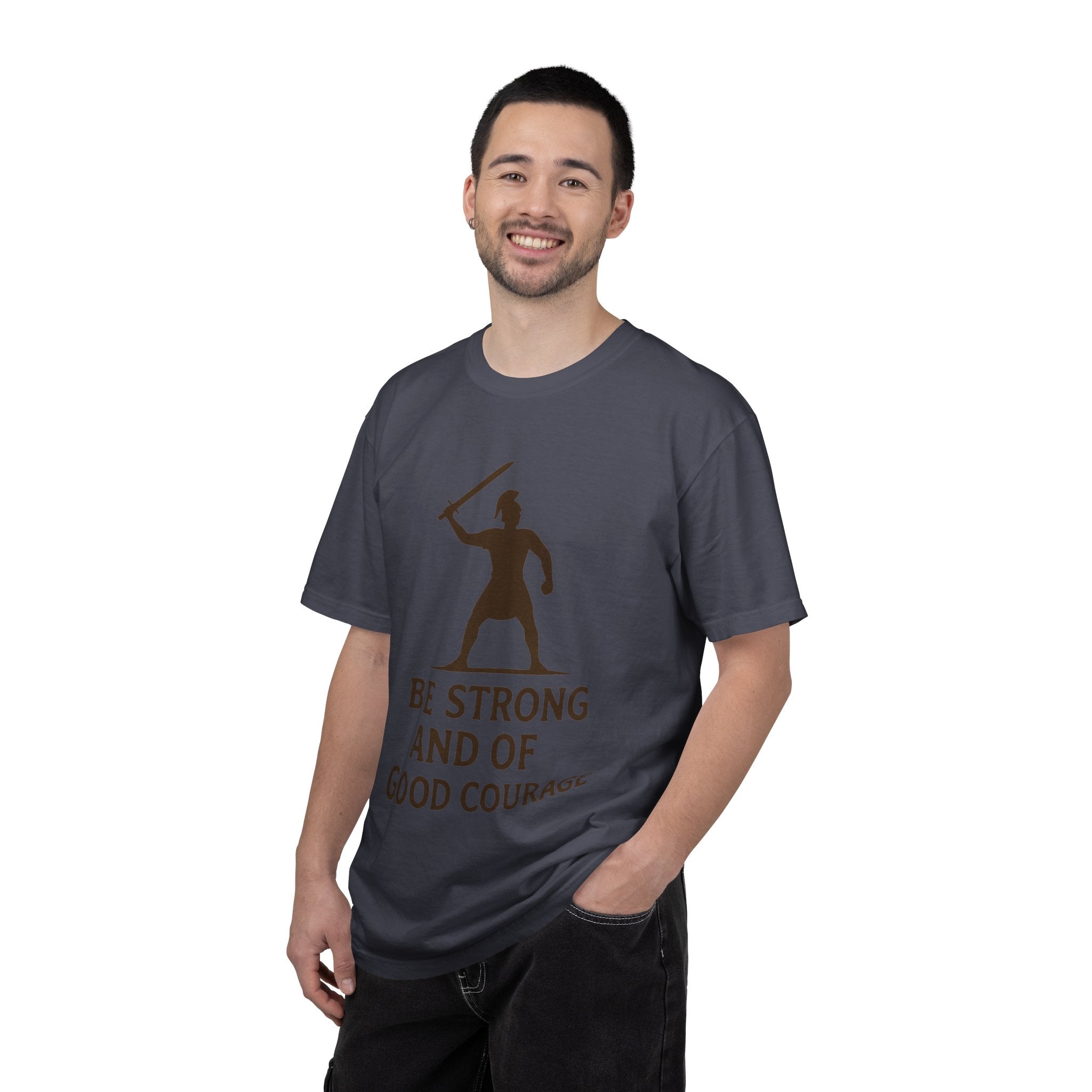 "Be Strong and of Good Courage-2" Unisex Garment-Dyed T-shirt