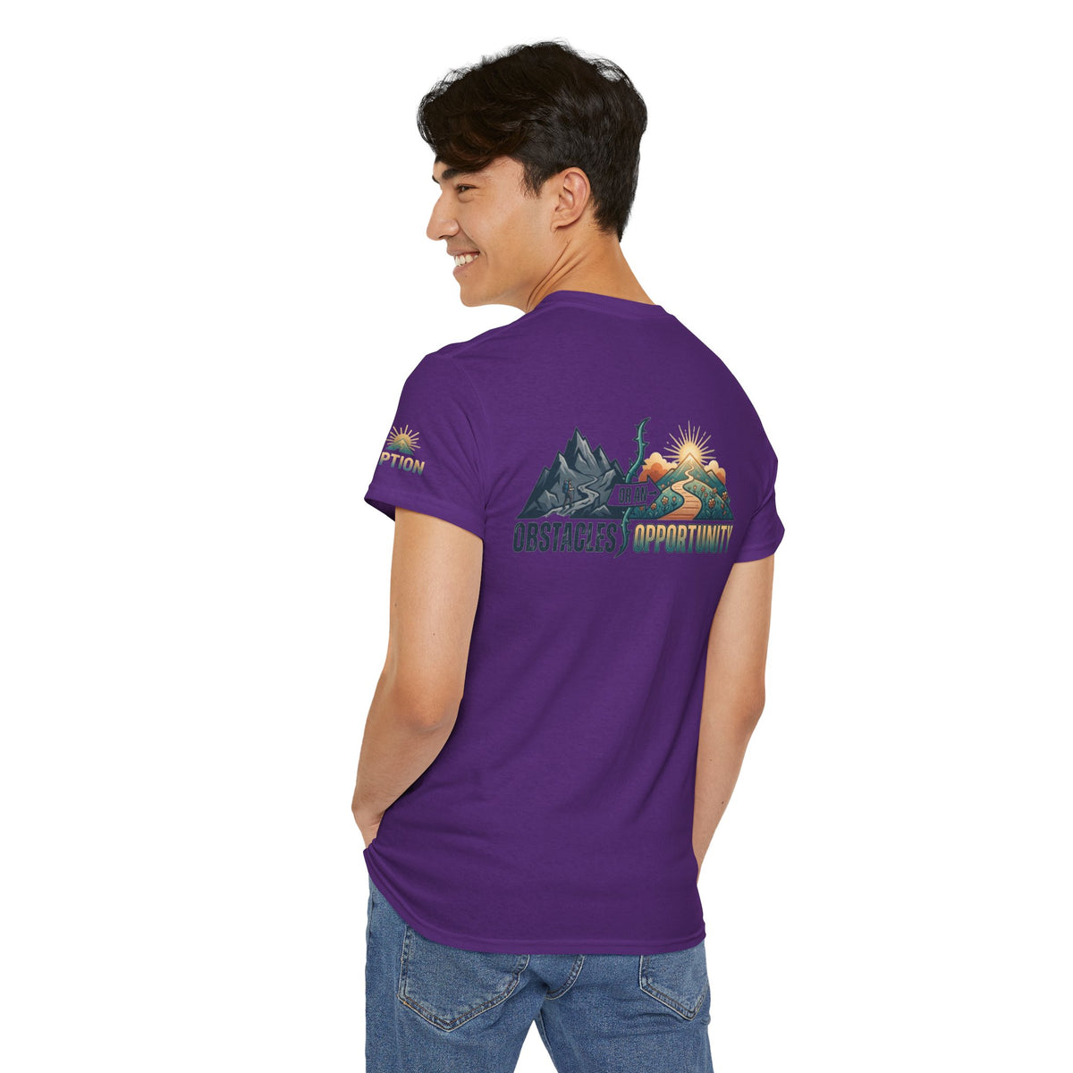 Color: Purple | Obstacle Or An Opportunity Premium Graphic Tee