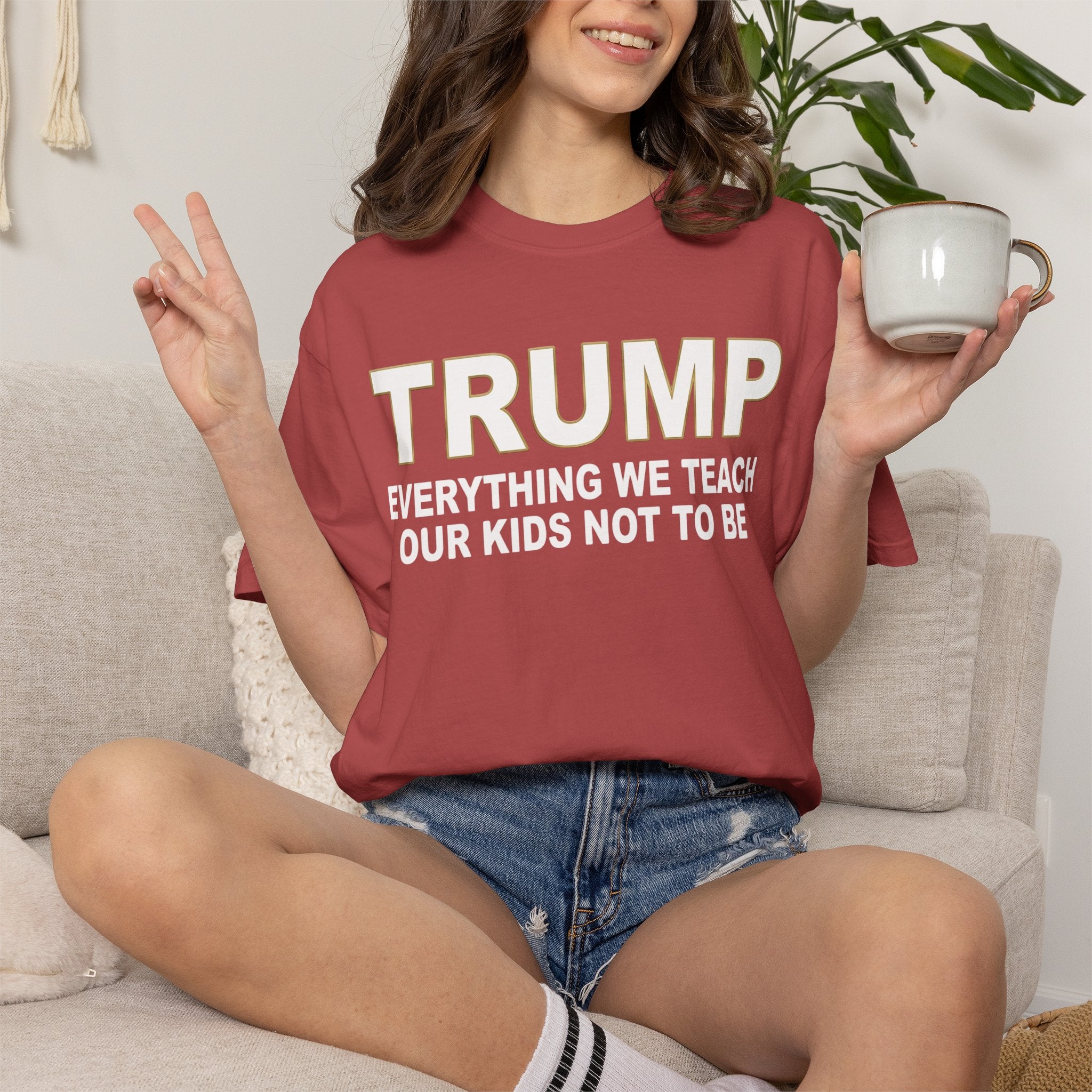 "Everything We Teach Our Kids Not To Be" Unisex Garment-Dyed Tee