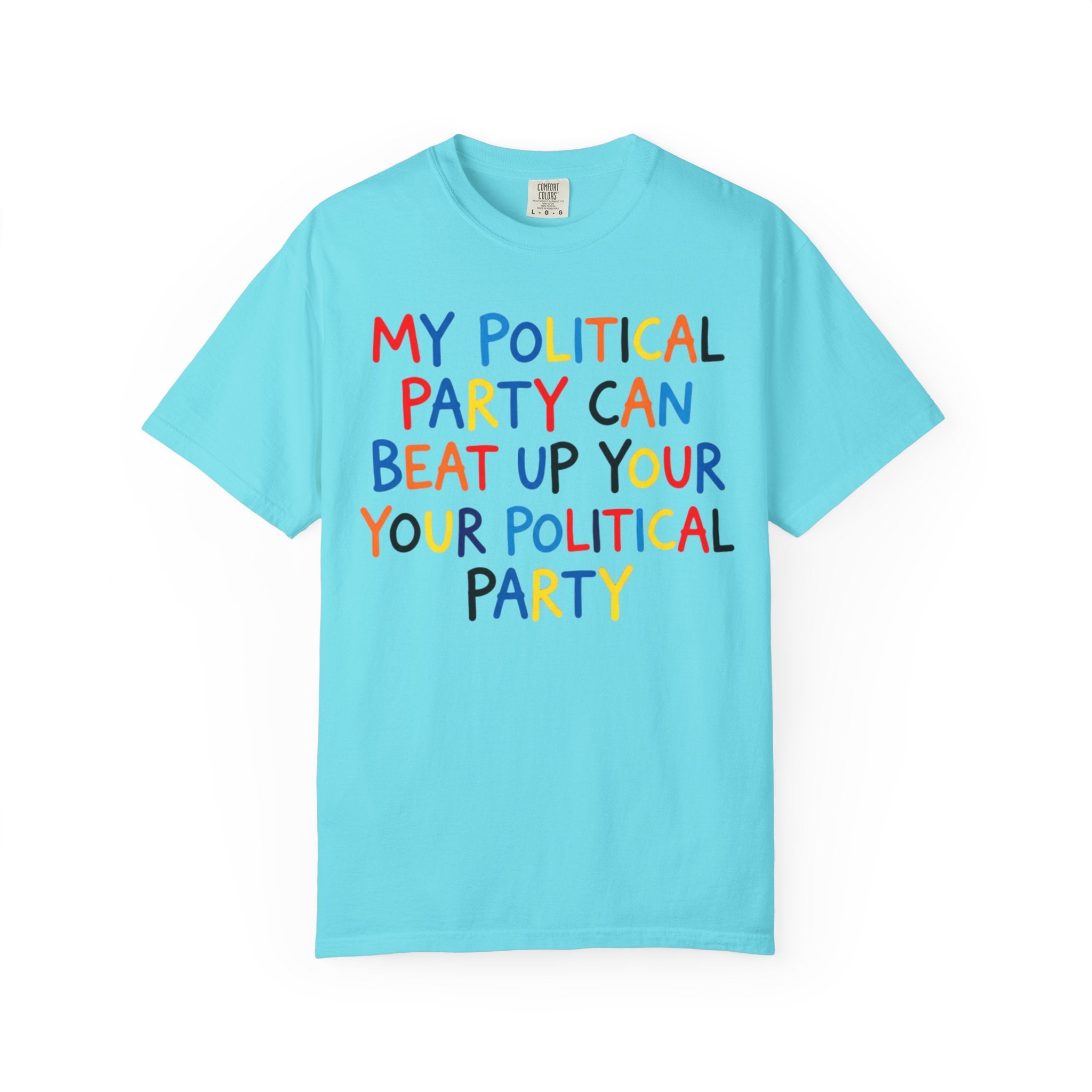 "Political Parties" Unisex Garment-Dyed Tee