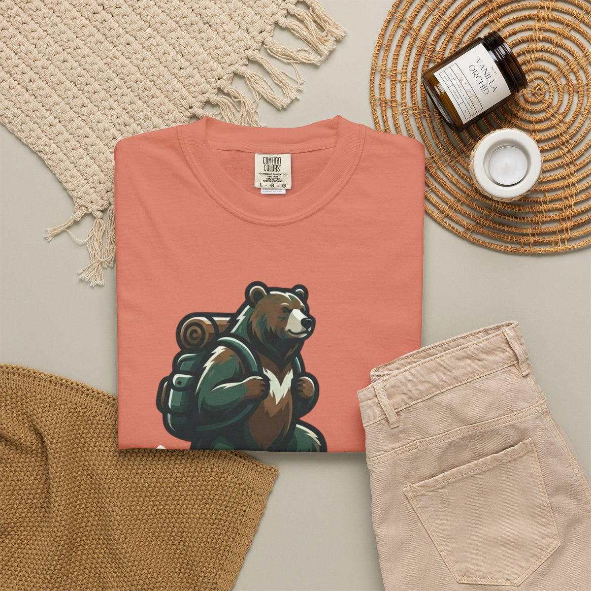 Bear Credible Unisex Garment-Dyed Tee